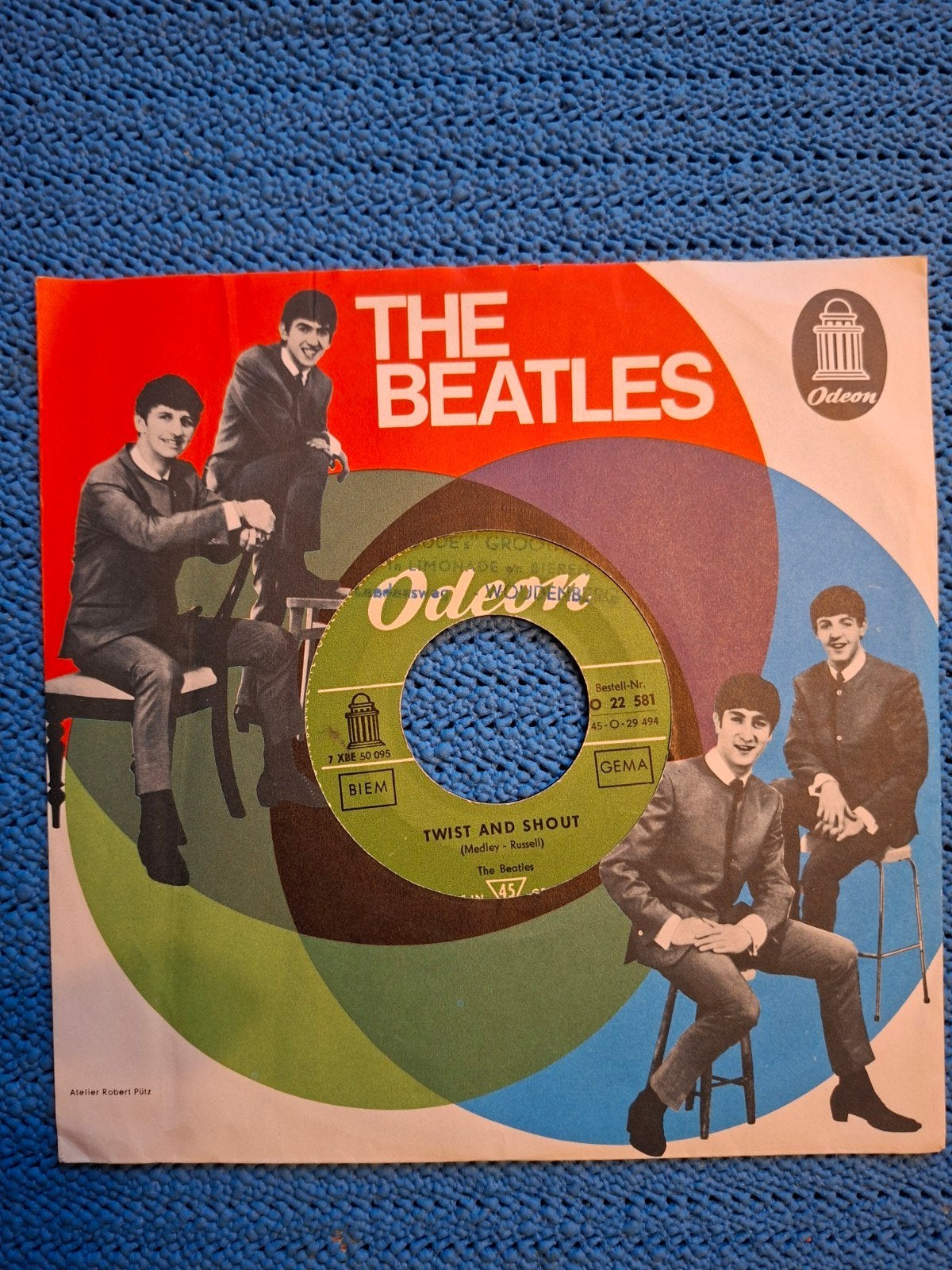 The Beatles - Twist and Shout / Boys (Odeon 7 inch vinyl), 7 inch, Ophalen of Verzenden, Pop, EP