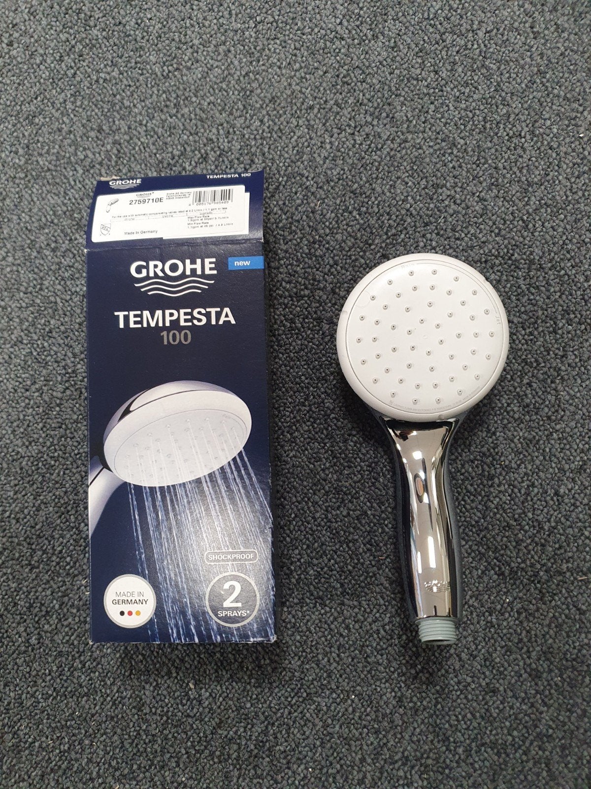 Grohe Tempesta 100 handdouche, douchekop, 2 standen nieuw, Ophalen of Verzenden, Nieuw, Chroom, Douche