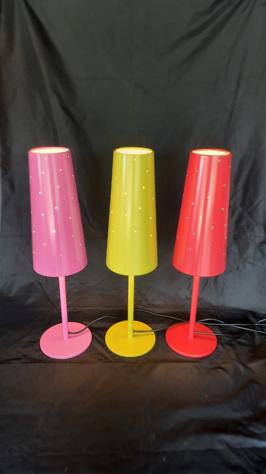 Tafellampen ikea tallvik rode roze groen,lees beschrijving, Meerkleurig, Zo goed als nieuw, IKEA, Metaal