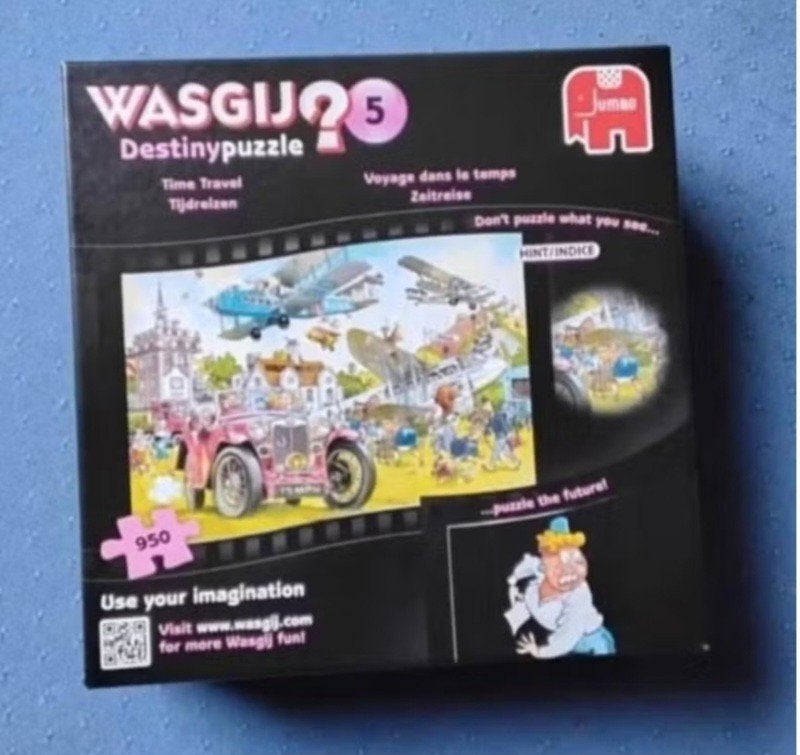 Wasgij puzzel 'tijdreizen!', Ophalen, 500 t/m 1500 stukjes, Zo goed als nieuw, Legpuzzel