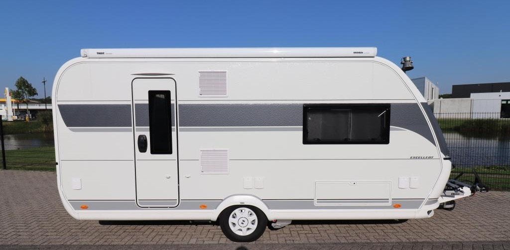 Hobby 460 SL Excellent zeer compleet + unico milaan voortent, Caravans en Kamperen, Hobby, 2 aparte bedden, Treinzit, Tot en met 3