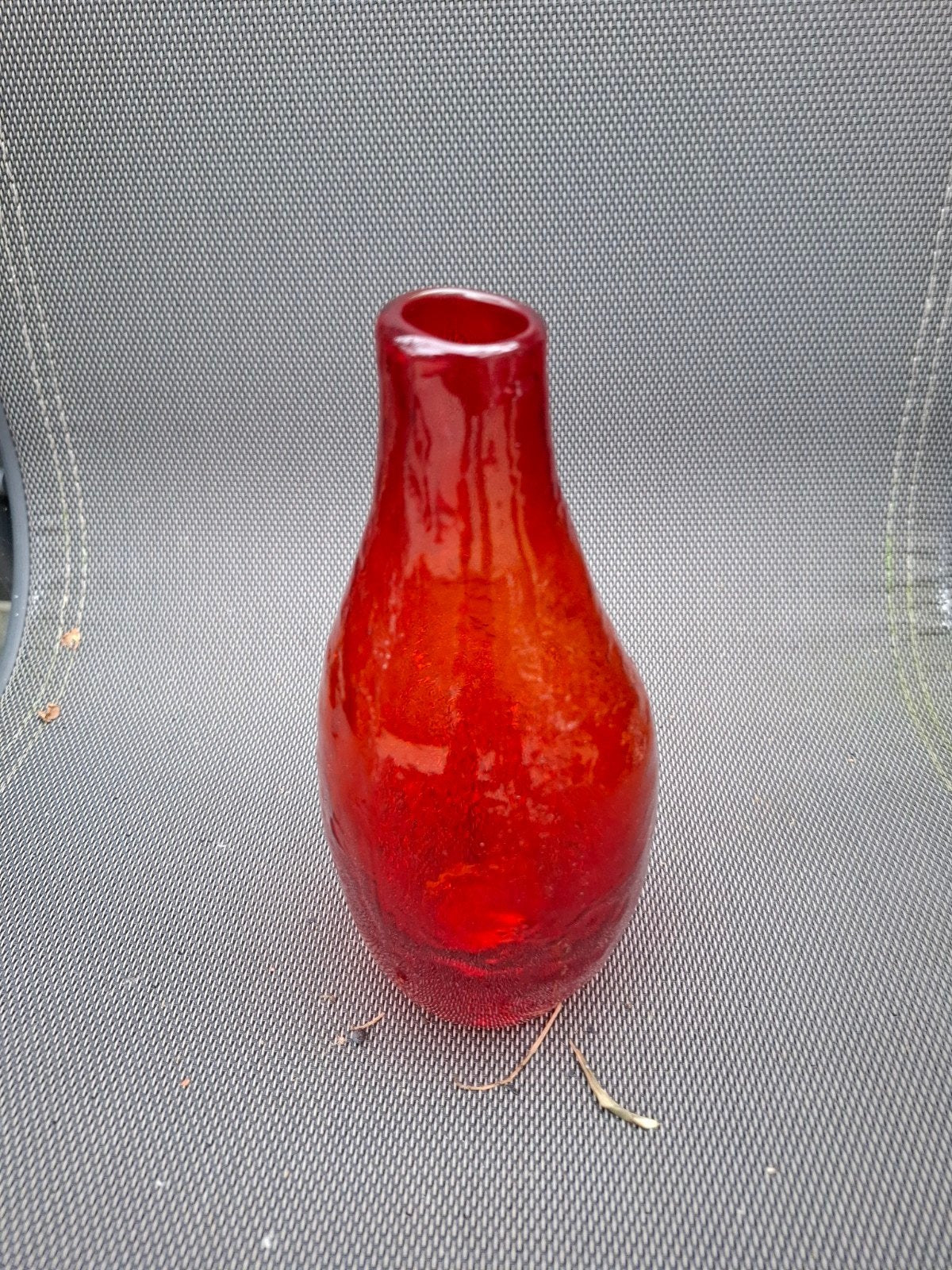 Rode glazen vaas, 20 cm hoog, Antiek en Kunst, Ophalen