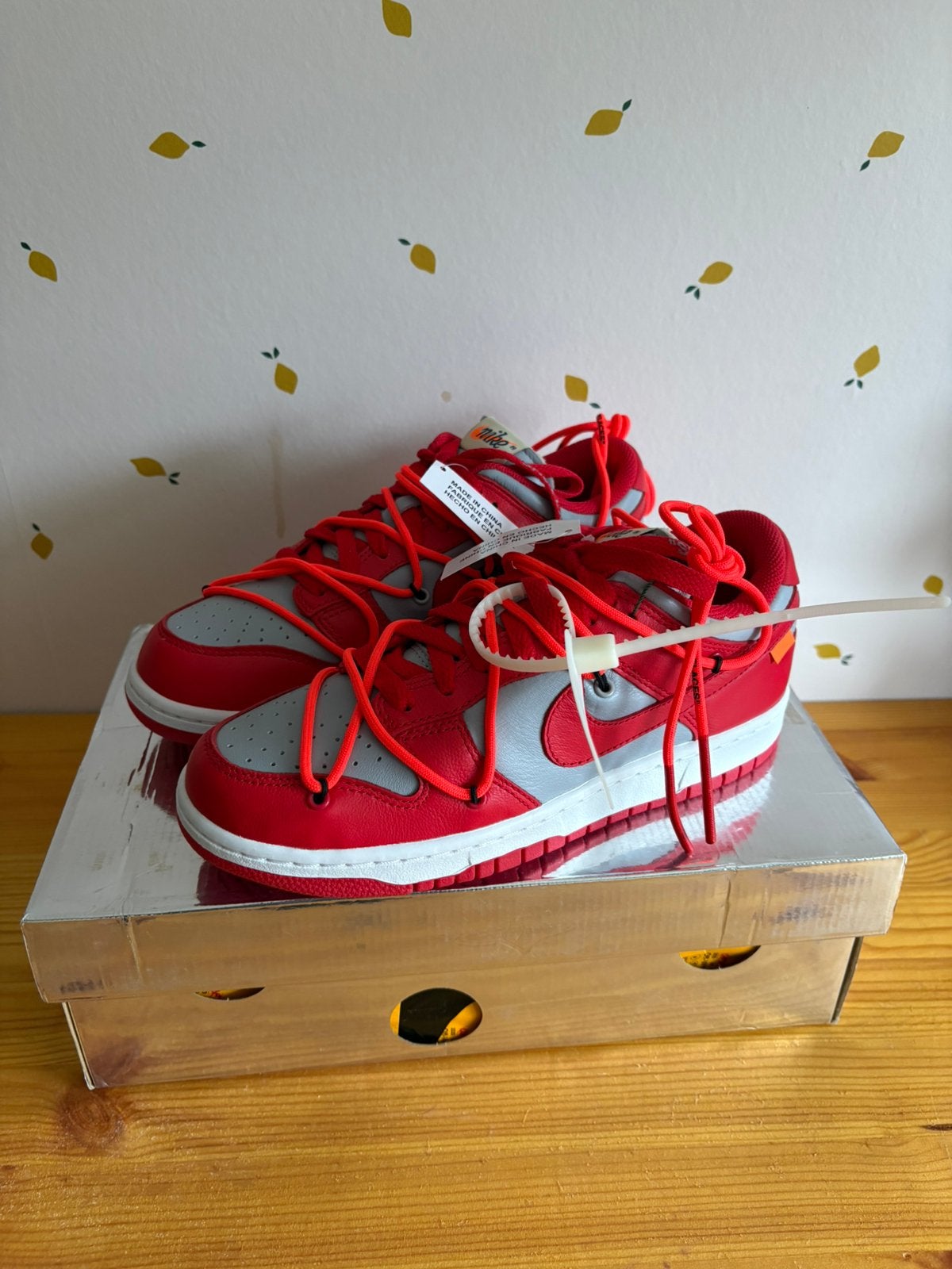 Nike Dunk Low Off White 38,5, Kleding | Heren, Schoenen, Overige kleuren, Nieuw, Ophalen of Verzenden, Sneakers of Gympen