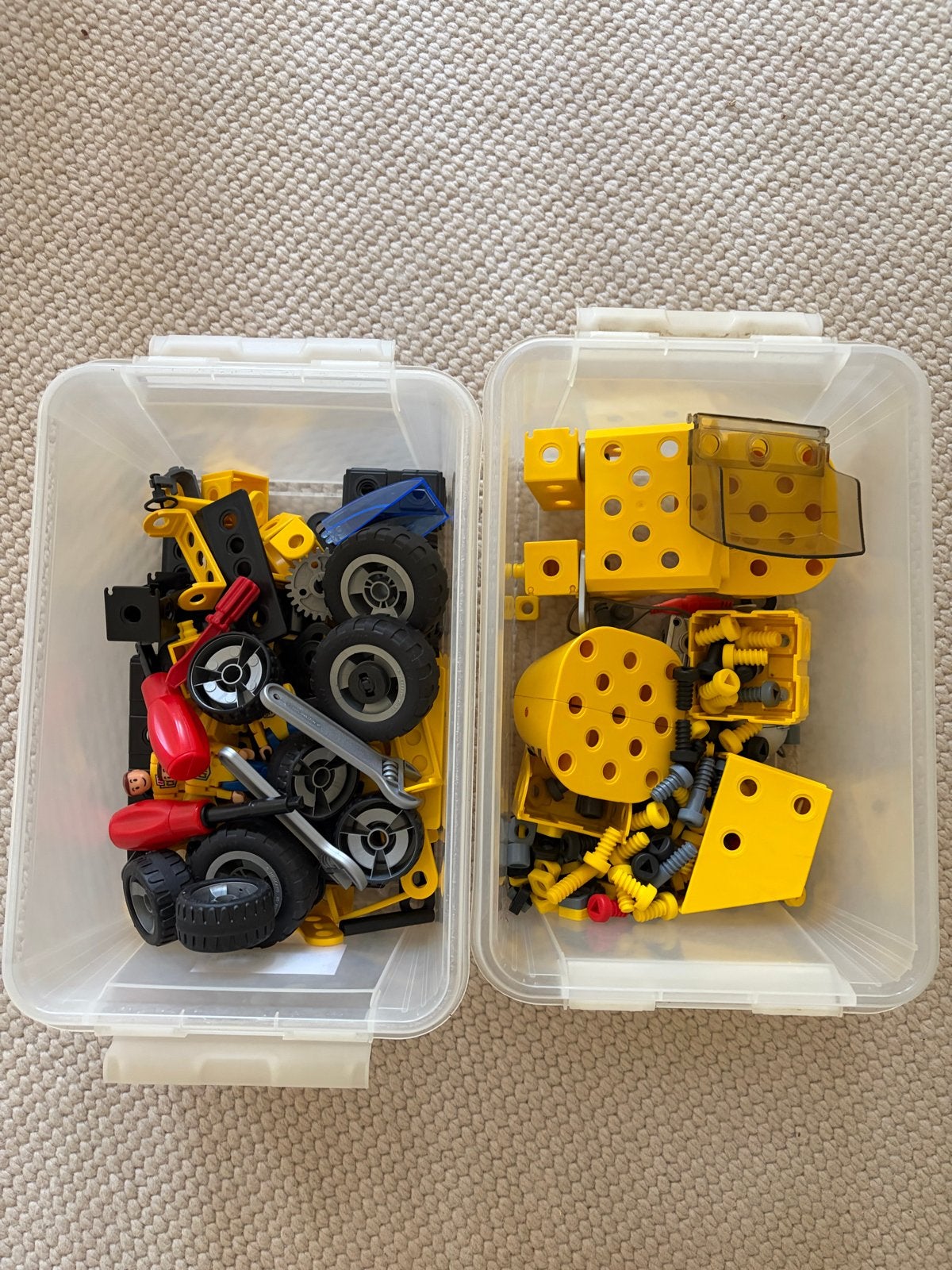 Meccano City Bouwset met gereedschap en figuren, Ophalen, Gebruikt, Overige merken