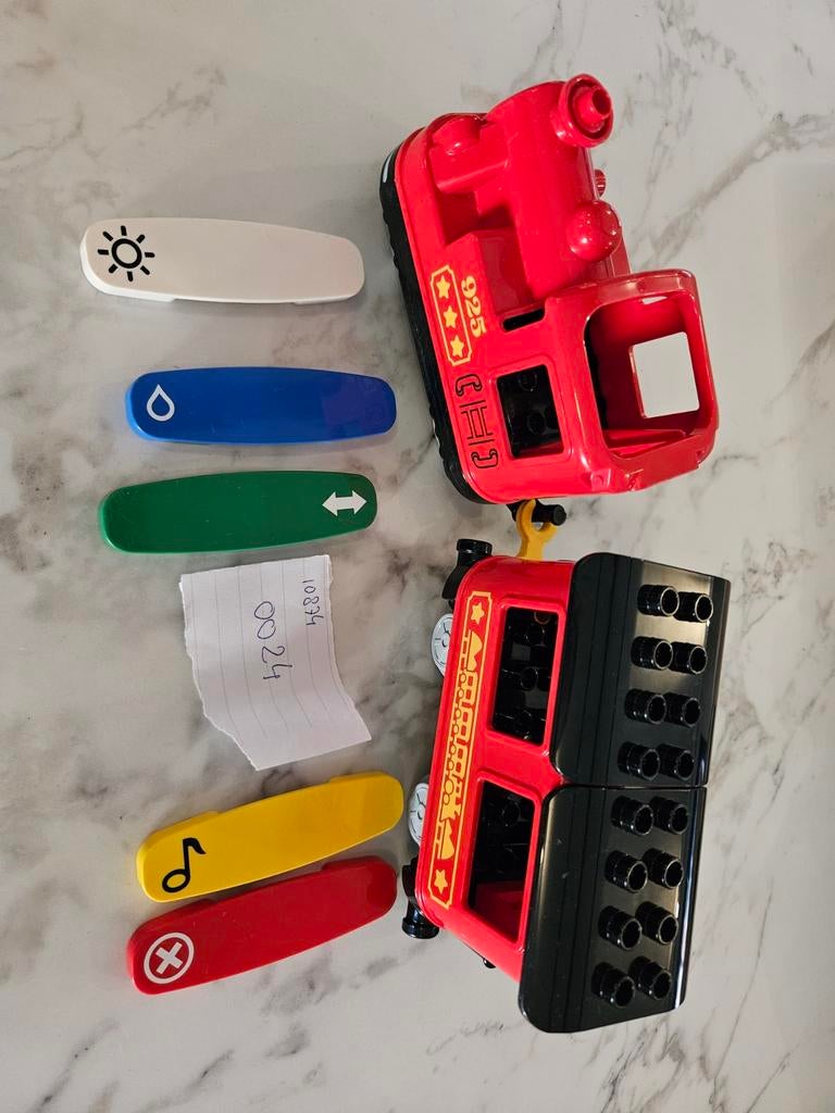 10874 Duplo Elektrische Trein 0025, Ophalen of Verzenden, Zo goed als nieuw, Duplo