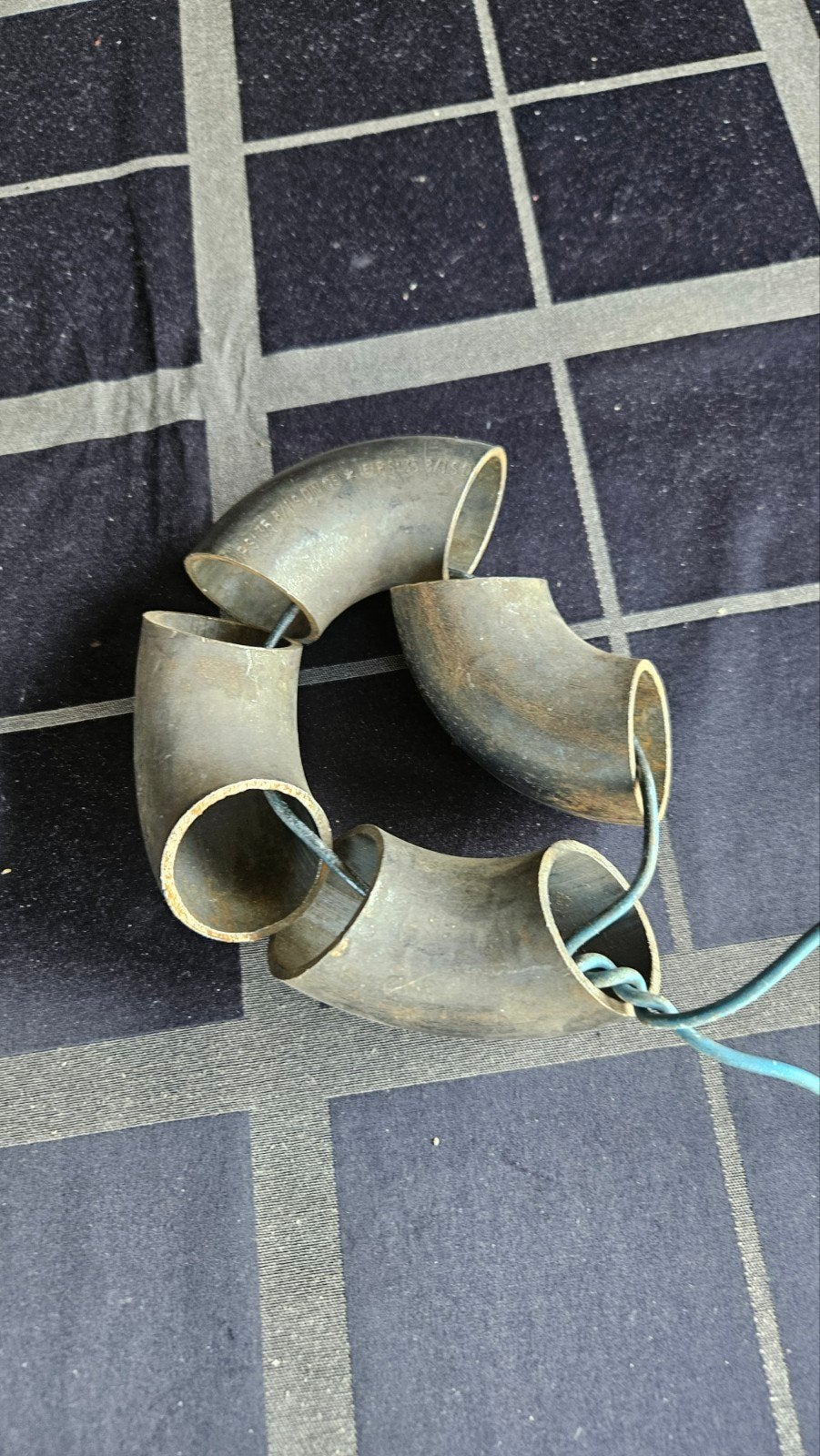Lasbochten 38 mm en 42 mm, Doe-het-zelf en Verbouw, Buizen en Afvoer, Gebruikt, Bochten, Overige materialen, Minder dan 2 meter