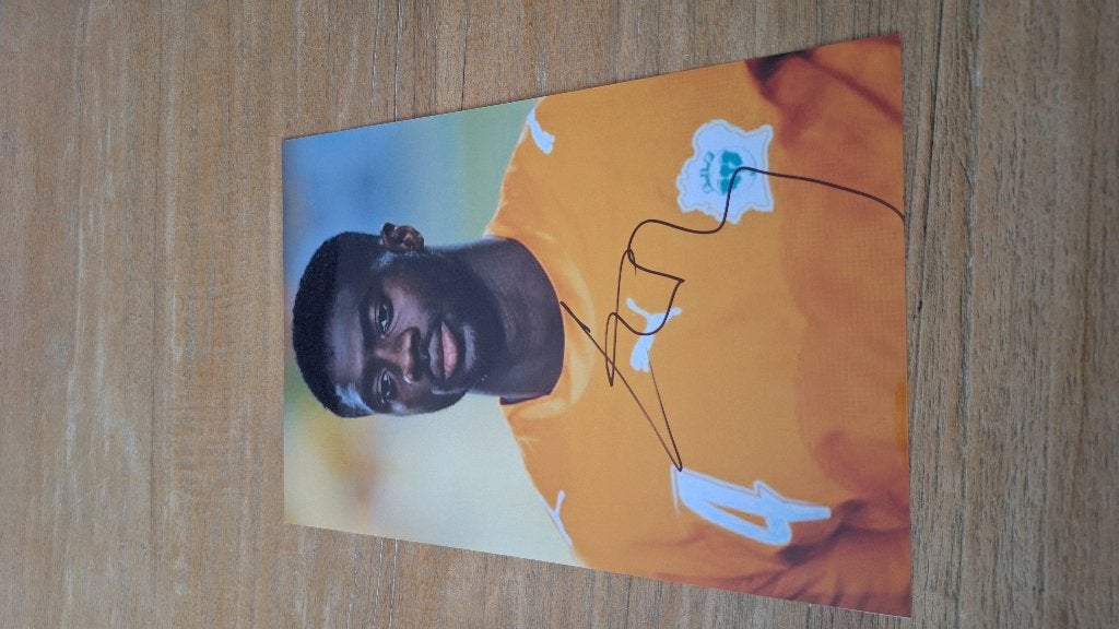Foto 20x30cm met handtekening Kolo Toure # Arsenal Man City, Ophalen of Verzenden, Nieuw, Buitenlandse clubs, Overige typen