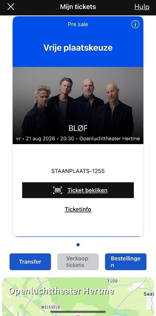 Ticket Openluchttheater Blof Hertme, Tickets en Kaartjes, Eén persoon, Augustus