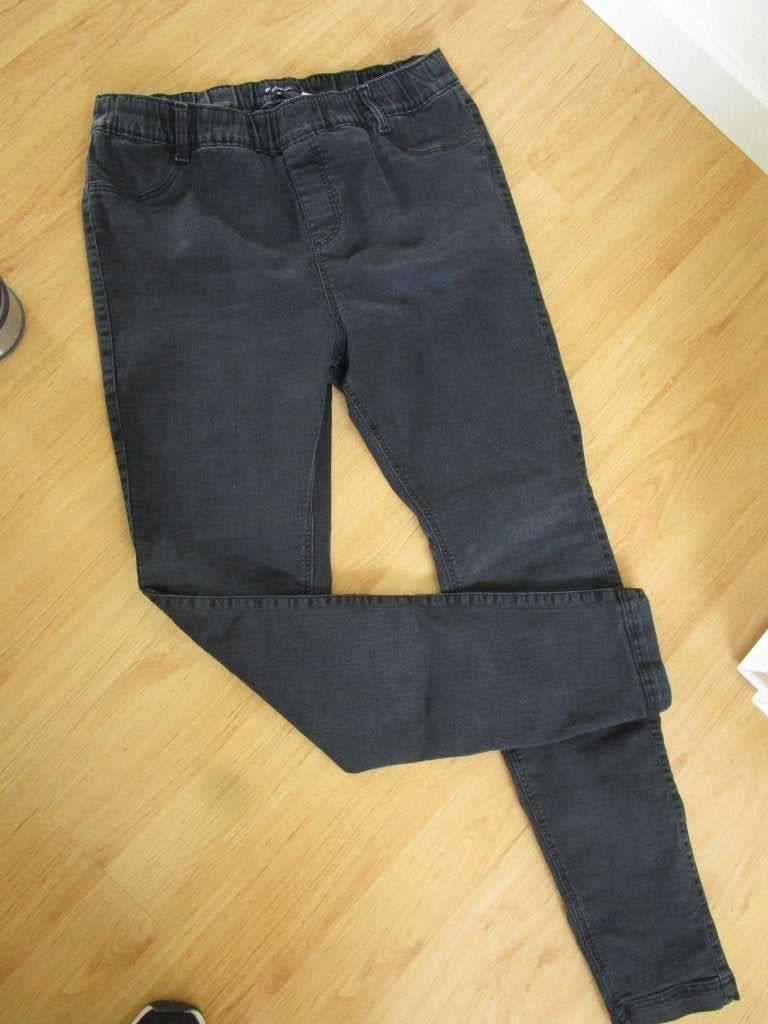 Msmode - zwarte spijker broek/tregging - maat 46, Zwart, Overige jeansmaten, Ophalen of Verzenden, Zo goed als nieuw