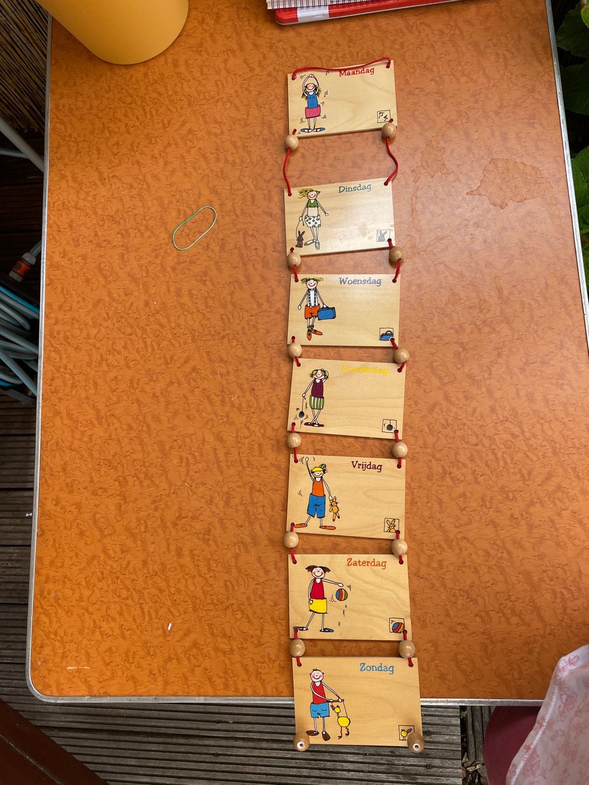 Week kalender hout Janbibejan, Diversen, Kalenders, Ophalen of Verzenden, Maandkalender
