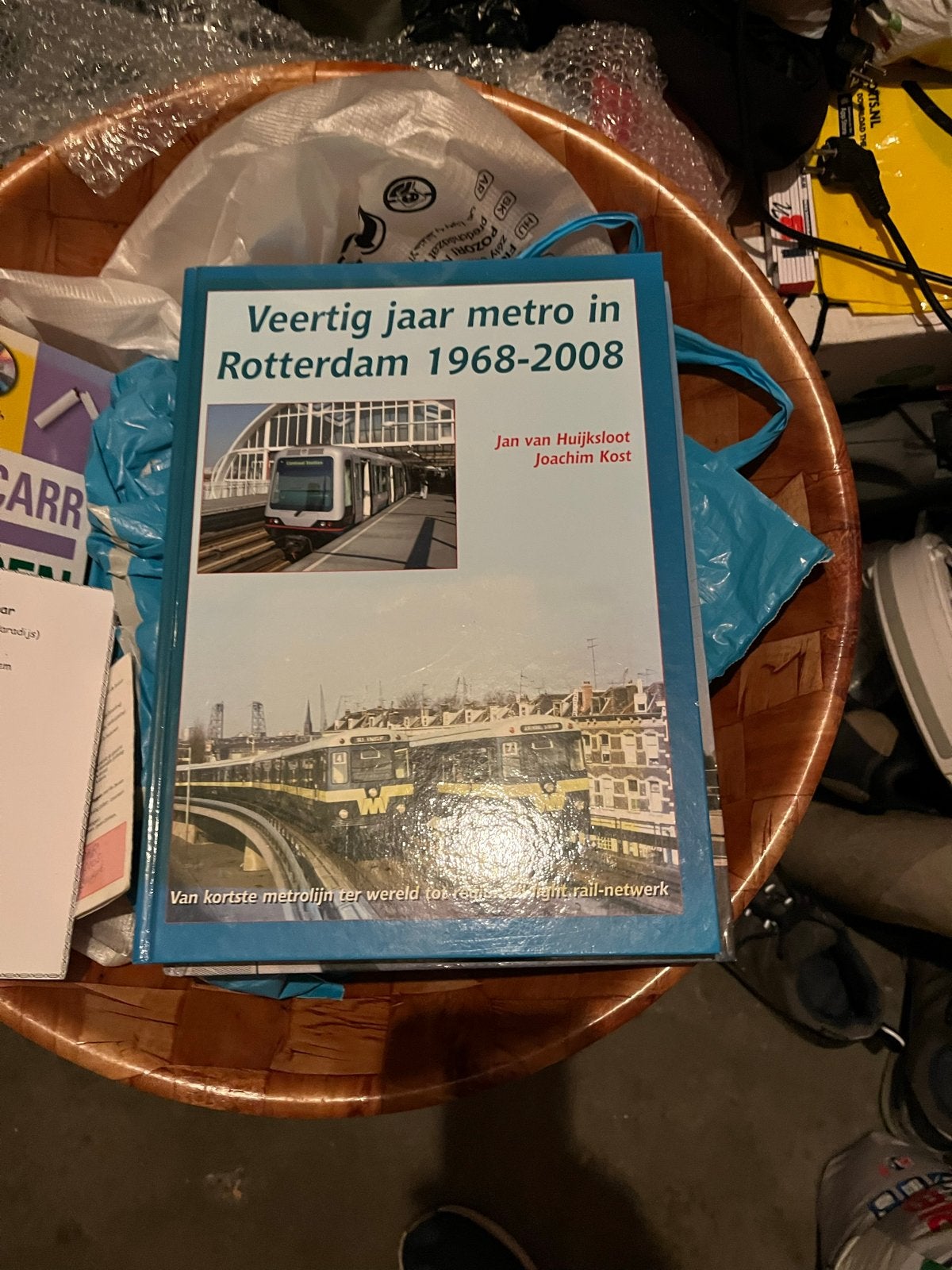 Boek: Veertig jaar metro in Rotterdam 1968-2008, Ophalen of Verzenden, Zo goed als nieuw, Trein