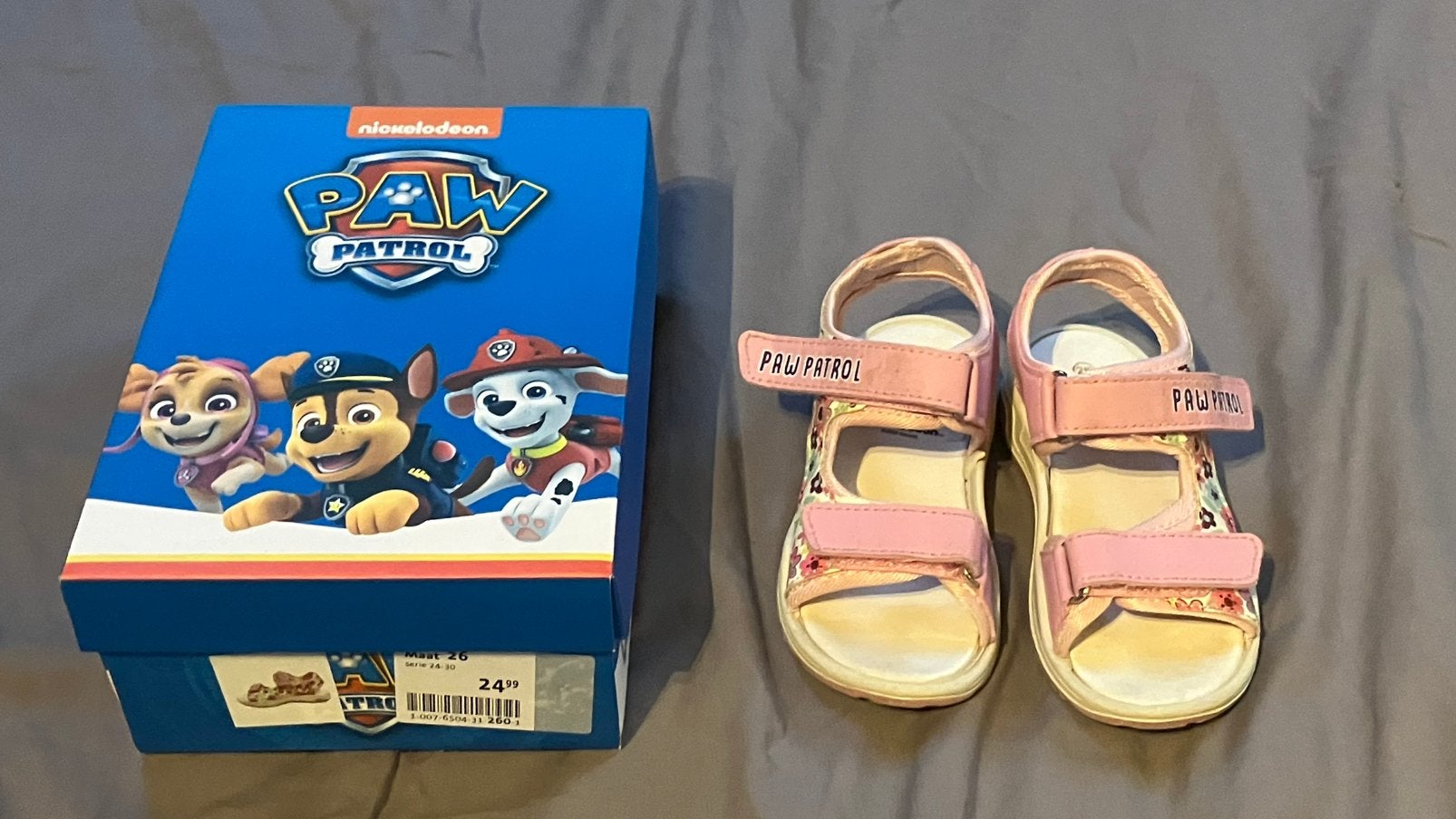 Sandalen paw patrol maat 26, Meisje, Overige typen, Ophalen of Verzenden, Zo goed als nieuw