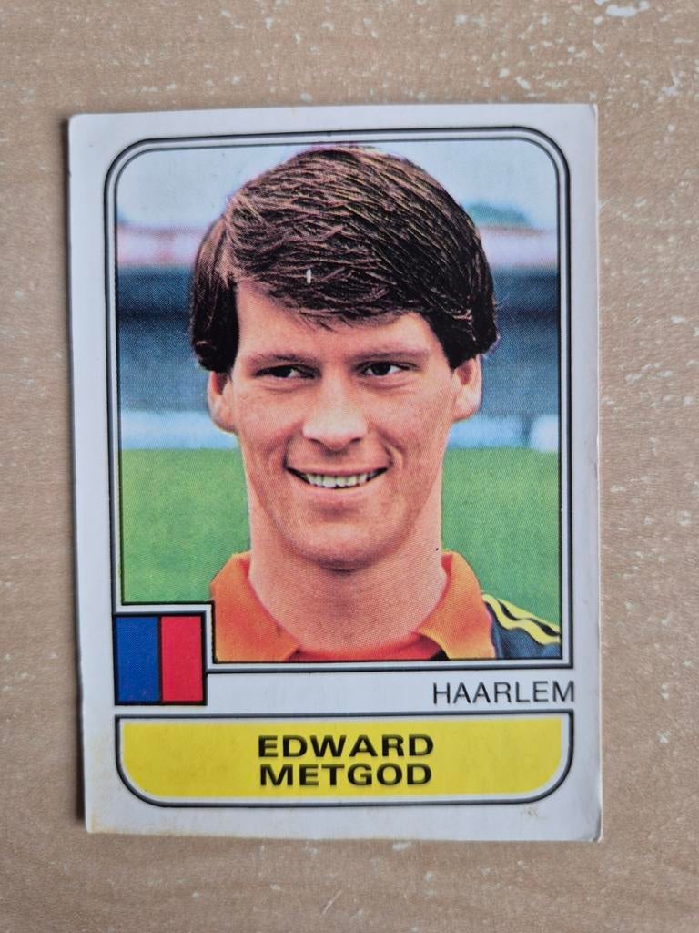 Panini Voetbal 82 Edward Metgod Haarlem, Ophalen of Verzenden, Zo goed als nieuw, Ajax, Poster, Plaatje of Sticker