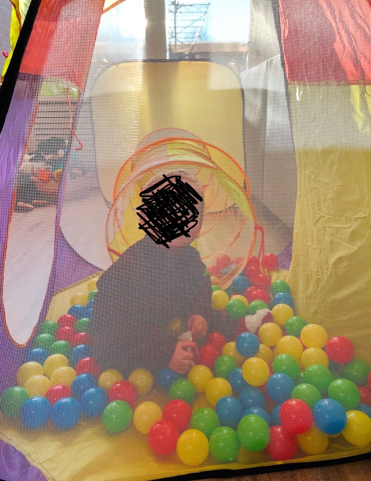 Ballenbak met tent en buis - Compleet speelplezier!, Ophalen of Verzenden, Gebruikt, Overige typen