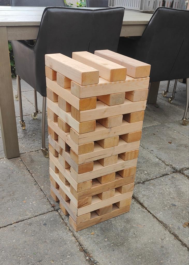 Reuze Jenga Verhuur Feesten en Evenementen huur bruiloft, Ophalen, Zo goed als nieuw, Overige