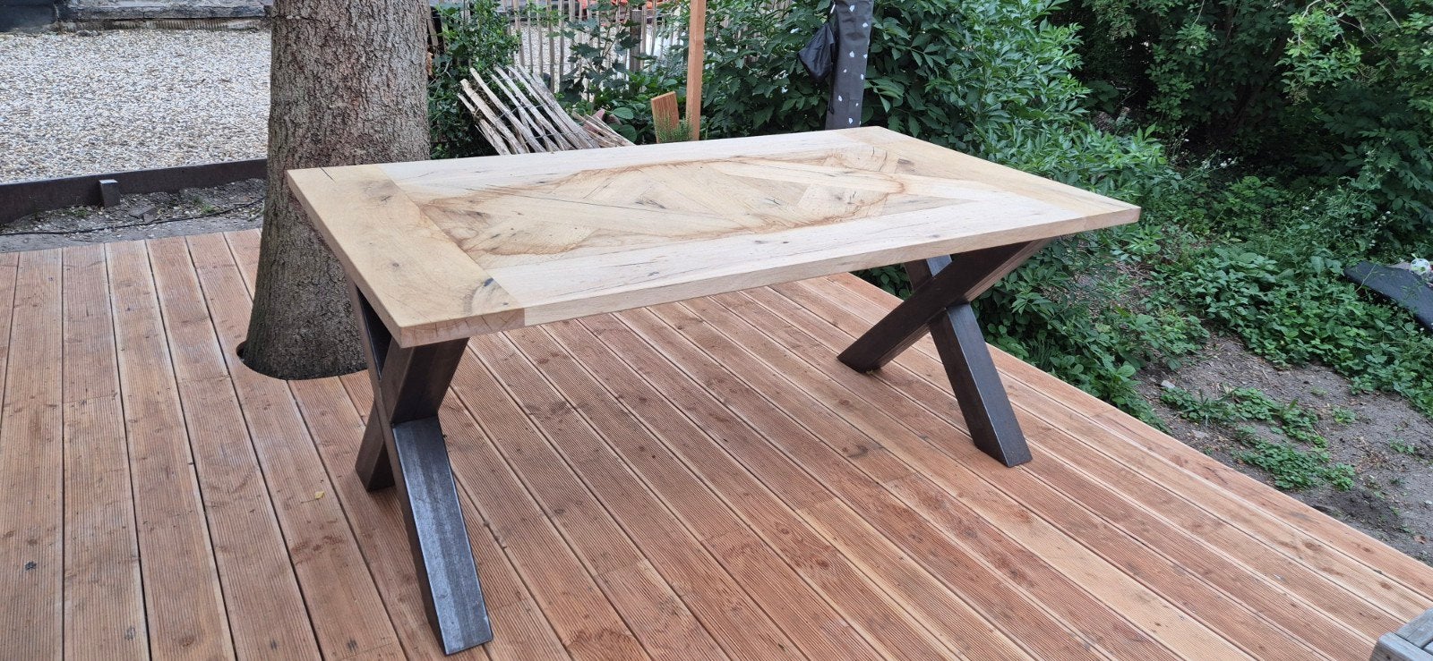 Blank eiken tafel 180x90 - zelf op te schuren, Ophalen, Nieuw