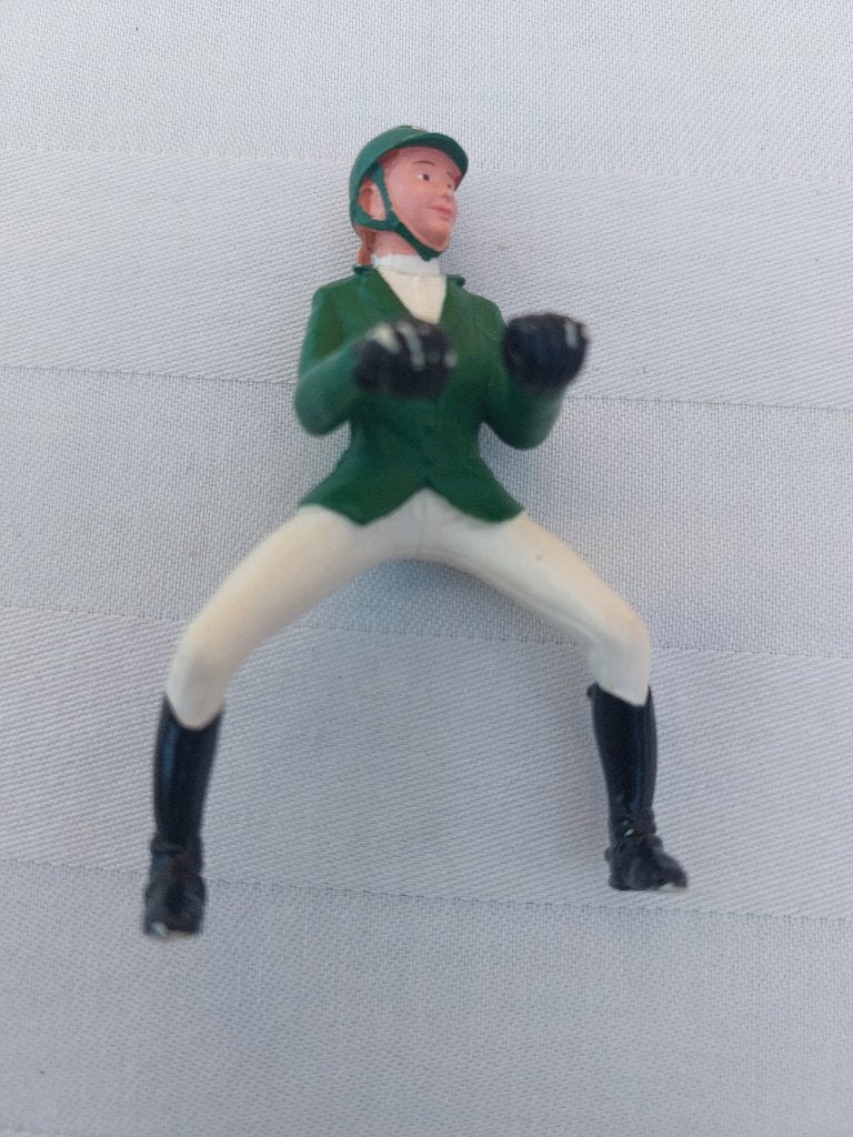 Ruiter, groen wit Schleich G, Ophalen of Verzenden, Zo goed als nieuw