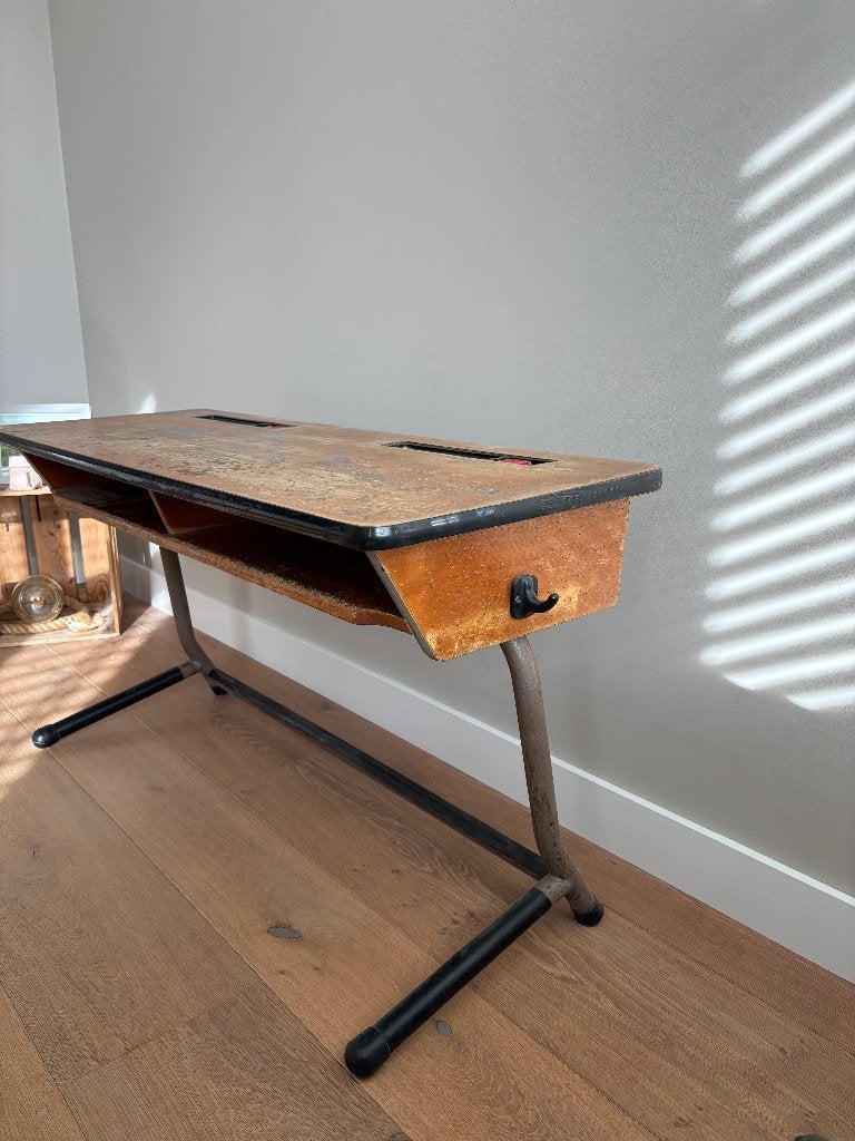 Oud bureau school (vintage), Ophalen, Gebruikt, Tafel(s)