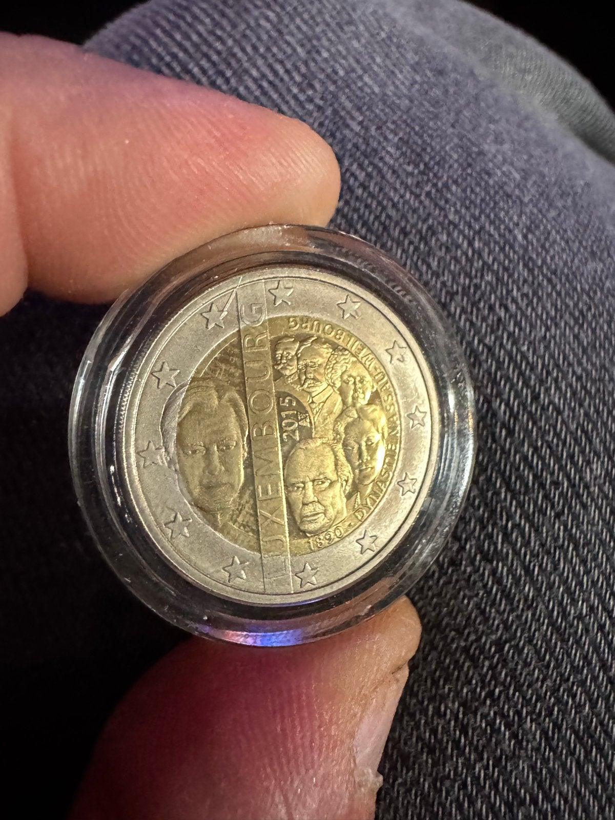 2 euro Luxemburg Dynastie 2015 Proof - Zeer Lage Oplage, Ophalen of Verzenden, Luxemburg, 2 euro, Losse munt