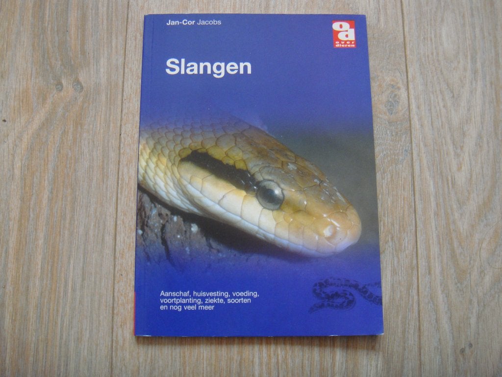 Boek Slangen, Jan-Cor Jacobs. ZGAN, Boeken, Ophalen of Verzenden, Zo goed als nieuw, Reptielen of Amfibieën
