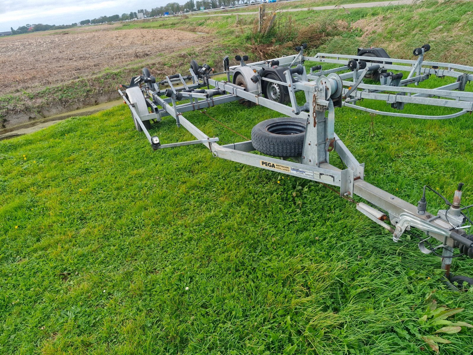 pega trailer met kenteken, Watersport en Boten, Ophalen, Gebruikt, Minder dan 6 meter