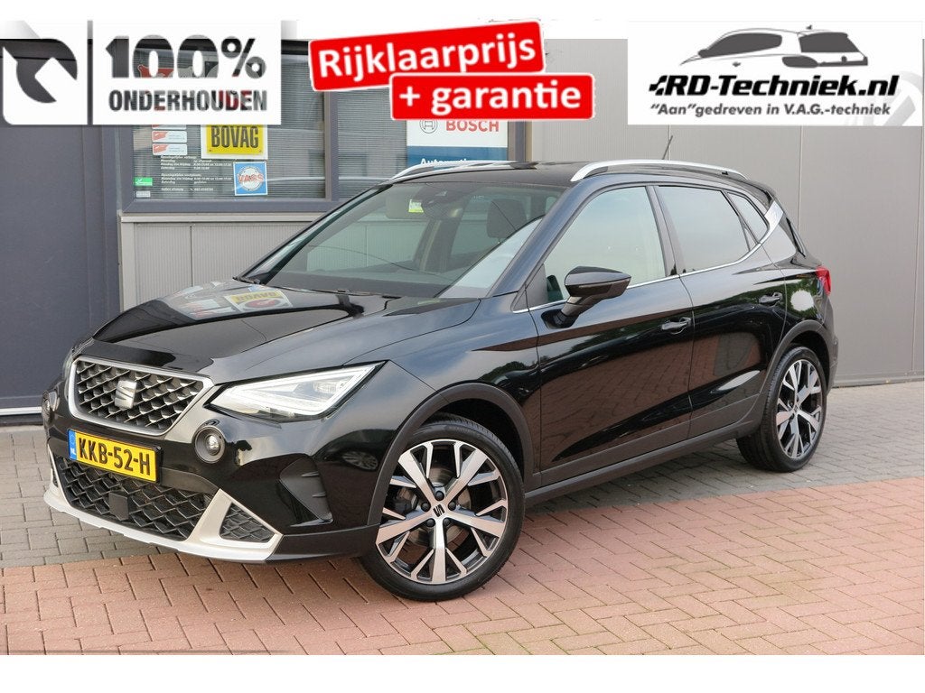 SEAT Arona 1.0 TSI 70KW 95PK Xperience Connect,Led Matrix ,, Auto's, 12 maanden, Automatische klimaatregeling, Zwart, Bedrijf