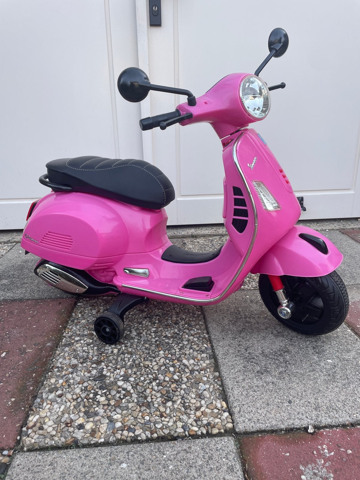 Roze kinder Vespa elektrische scooter, Gebruikt