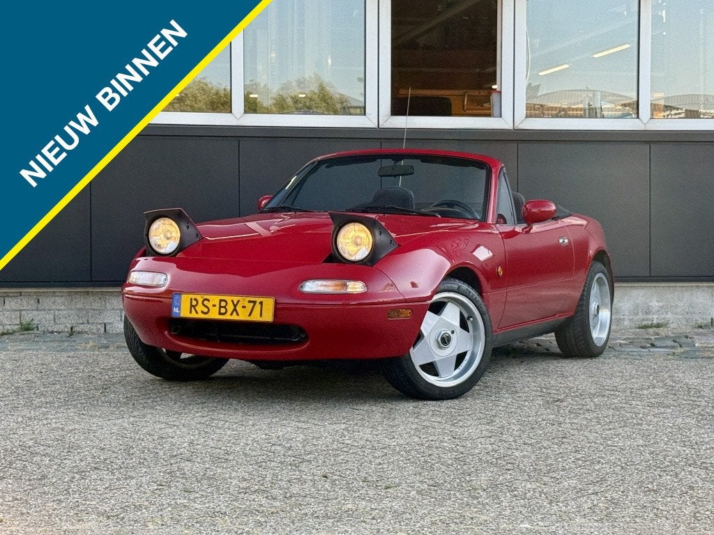 Mazda MX-5 1.6i-16V NA/Roestvrij/Stuurbekrachtiging/16''/Sof, Auto's, Zwart, Cabriolet, 116 pk, Elektrische ramen