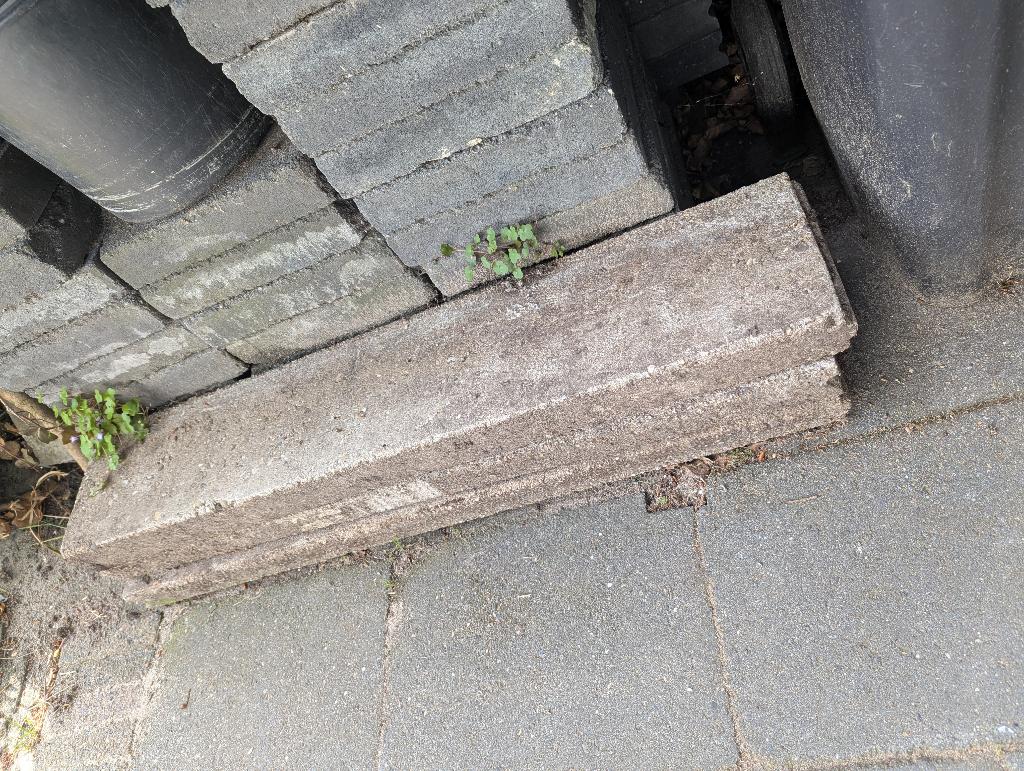 3 stuks betonband, Ophalen, Gebruikt, Overige typen, Minder dan 5 m²
