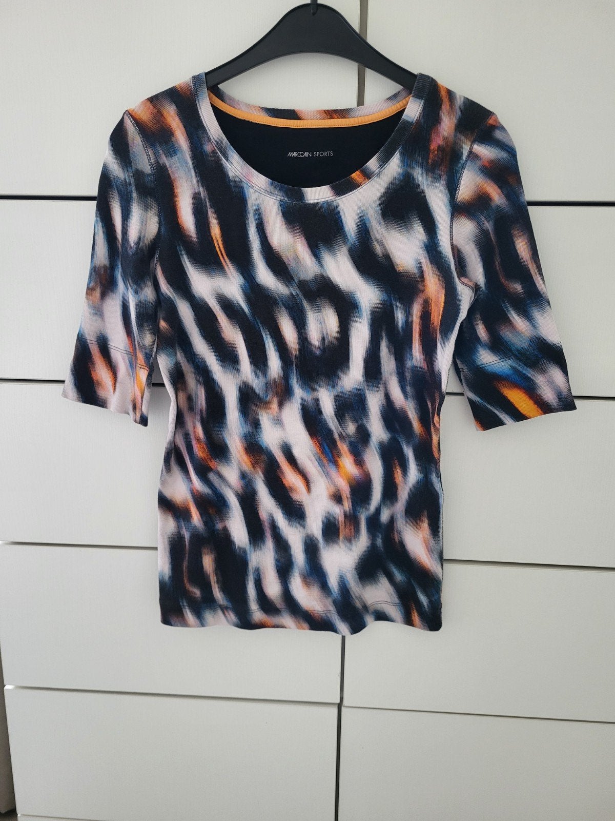 MARCCAIN SHIRT MAAT 38-40 ( N3), Kleding | Dames, Maat 38/40 (M), Verzenden, Zo goed als nieuw, Korte mouw