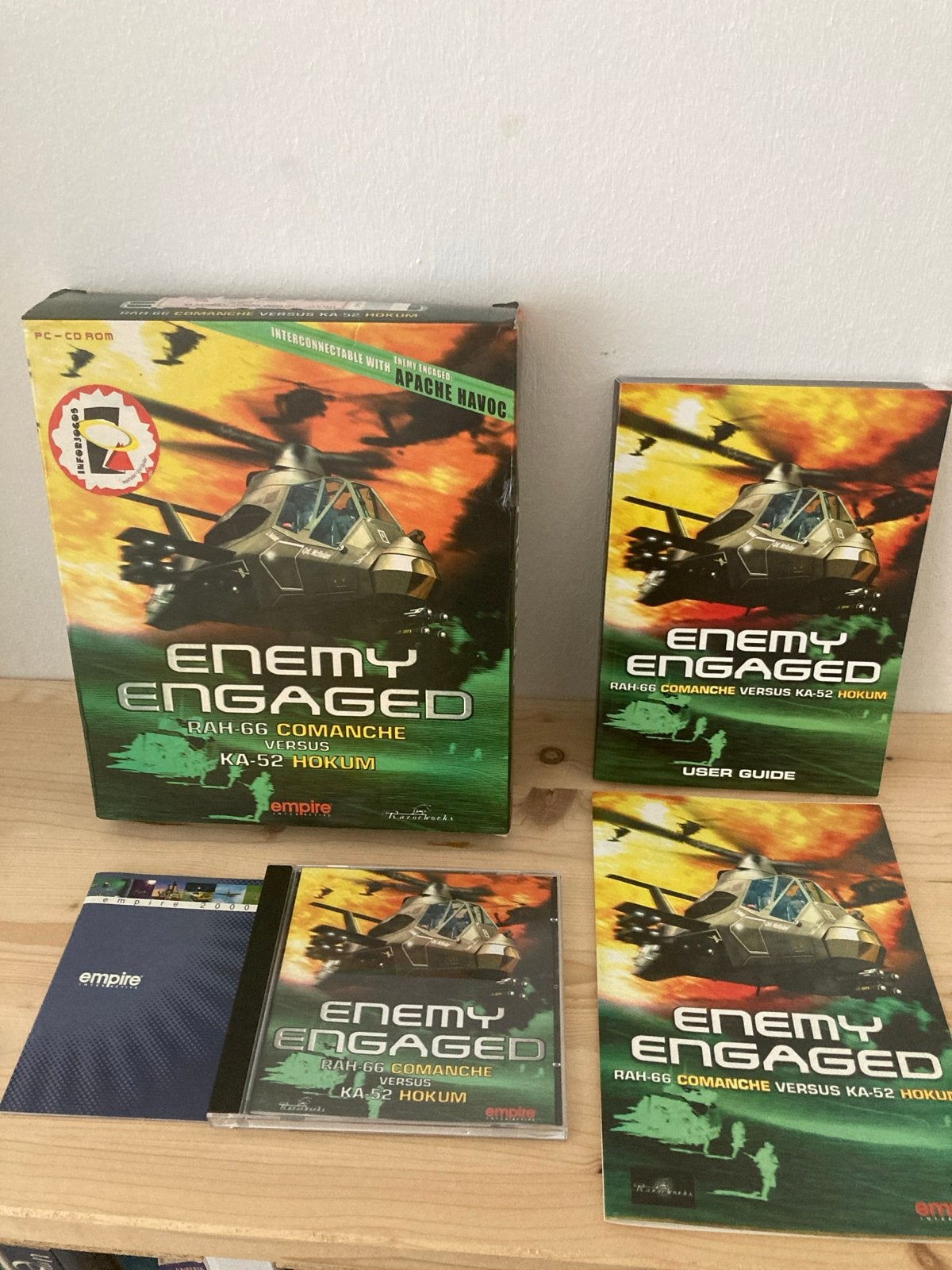 Enemy Engaged: RAH-66 Comanche vs KA-52 Hokum PC CD-ROM, Gebruikt, 1 speler, Eén computer, Ophalen of Verzenden
