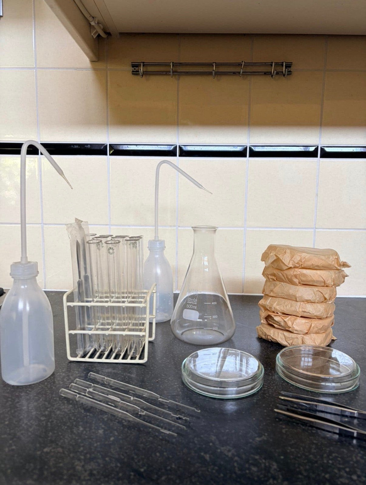 Scheikunde/biologie set, Ophalen, Gebruikt