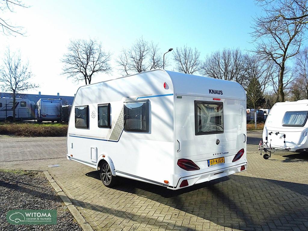 Knaus Sport E-Power Selection 420 QD Met airco en voortent, Caravans en Kamperen, Bedrijf, Treinzit, Tot en met 3, 4 tot 5 meter