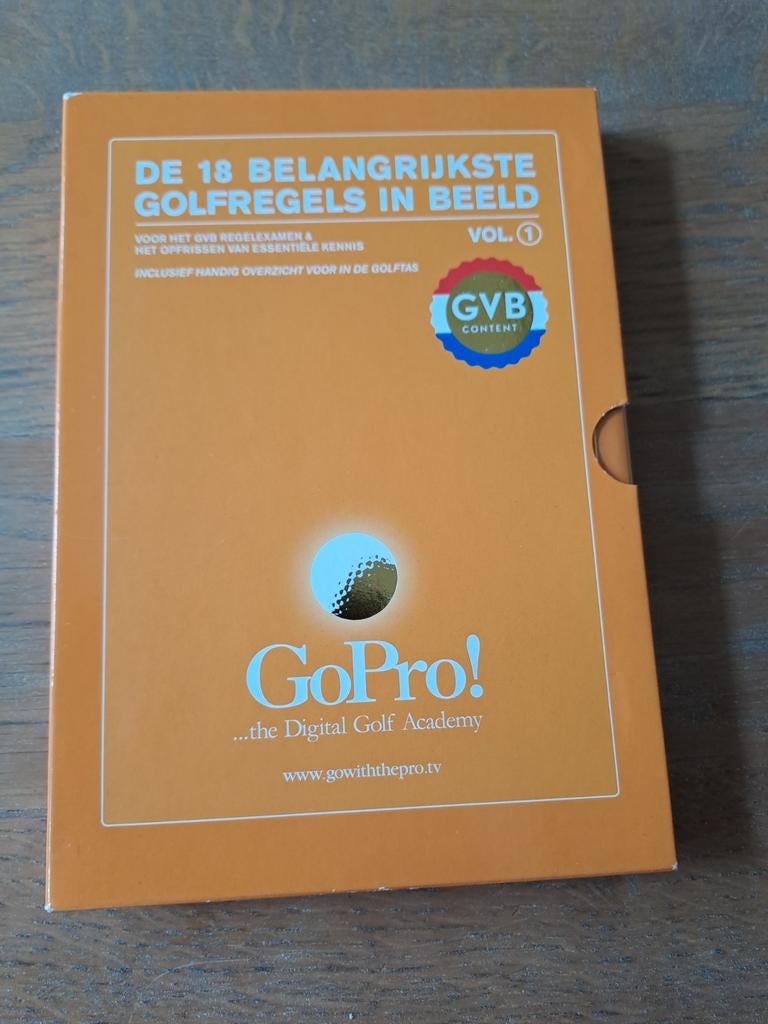 DVD GoPro: De 18 Belangrijkste Golfregels in Beeld Vol. 1, Cursus of Instructie, Alle leeftijden, Ophalen of Verzenden, Zo goed als nieuw