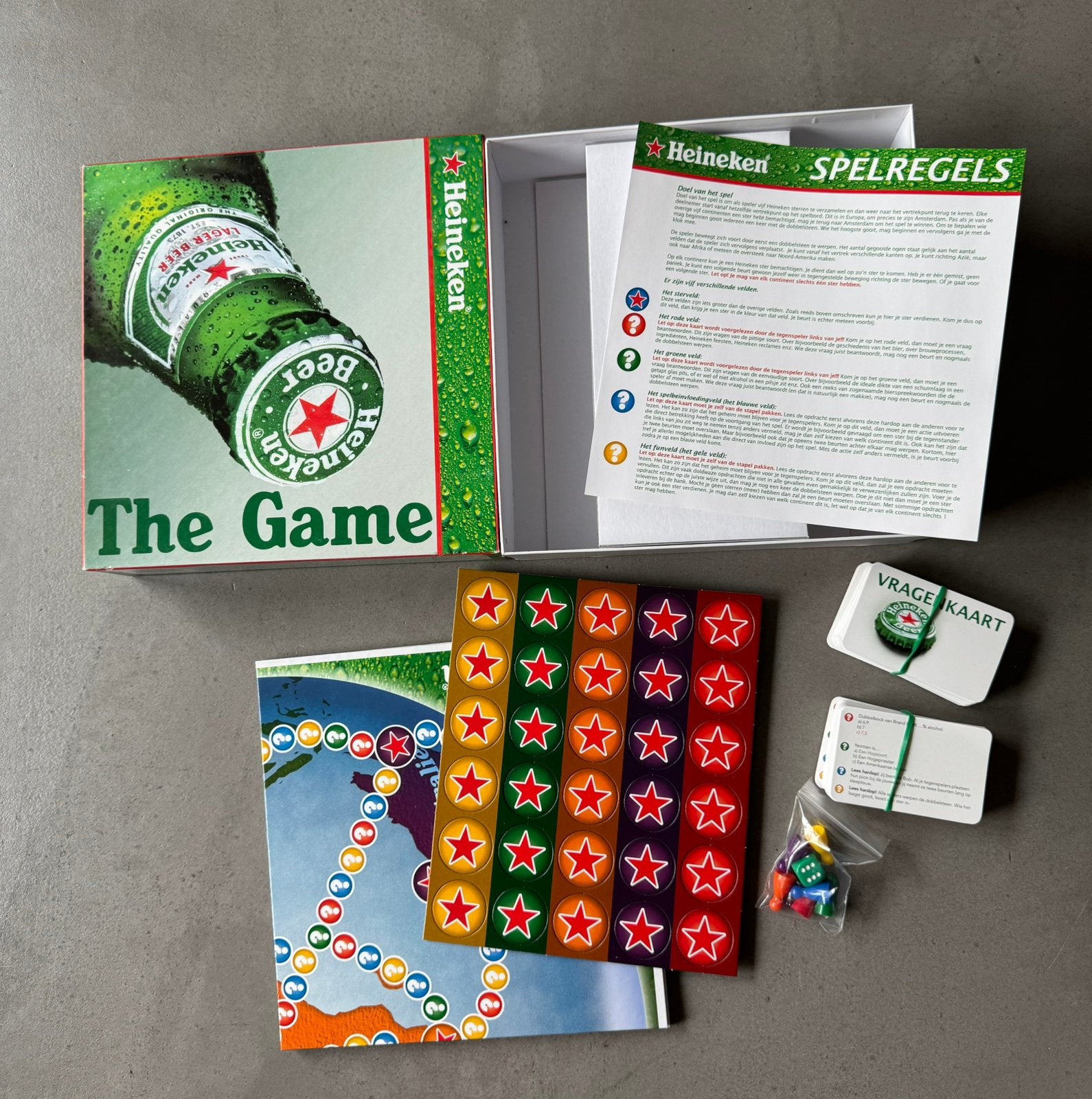 Heineken The Game bordspel nieuw, nooit gebruikt, Hobby en Vrije tijd, Vijf spelers of meer, Ophalen of Verzenden, Nieuw