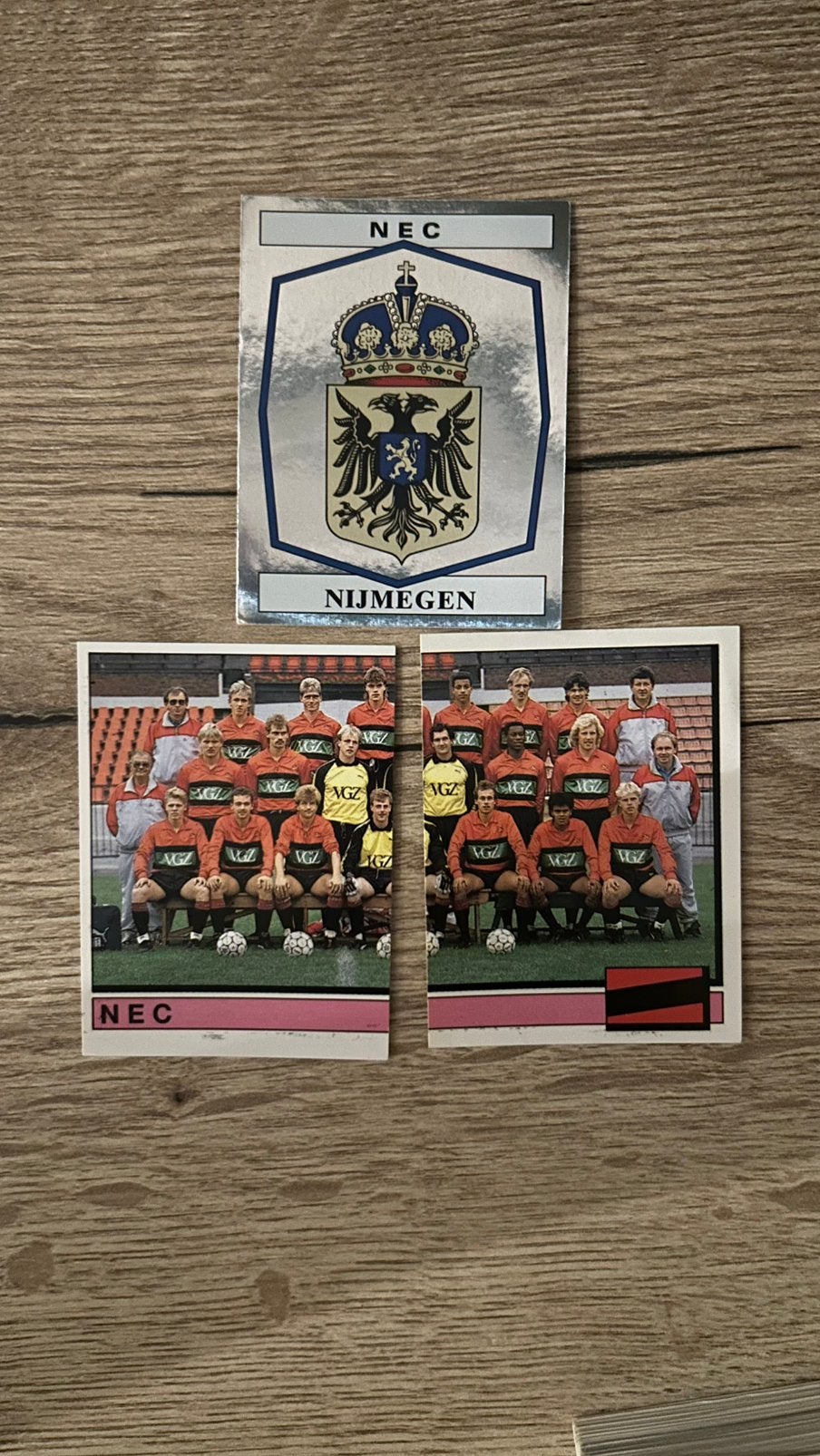 Panini Voetbal 88 plaatjes NEC 3x, Verzenden, Zo goed als nieuw, Meerdere plaatjes