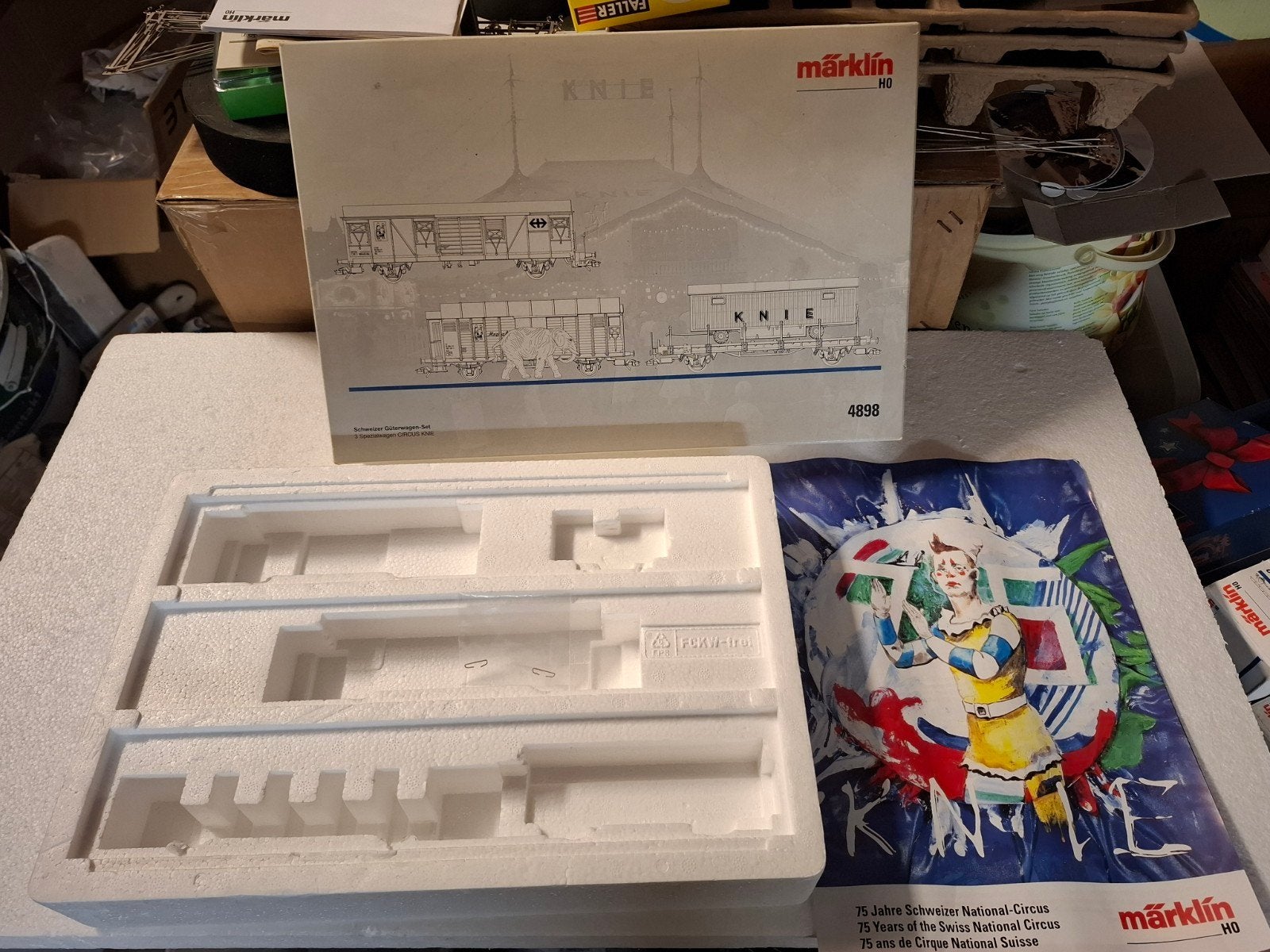 4898  lege set doos circus marklin, Wisselstroom, Gebruikt, Wagon, Ophalen of Verzenden