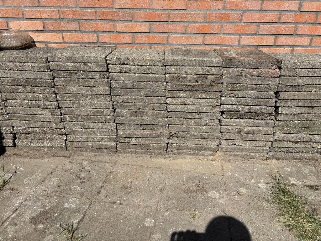 Stoeptegel 30x30 (Gratis), Tuin en Terras, Ophalen, Gebruikt, Beton, Terrastegels