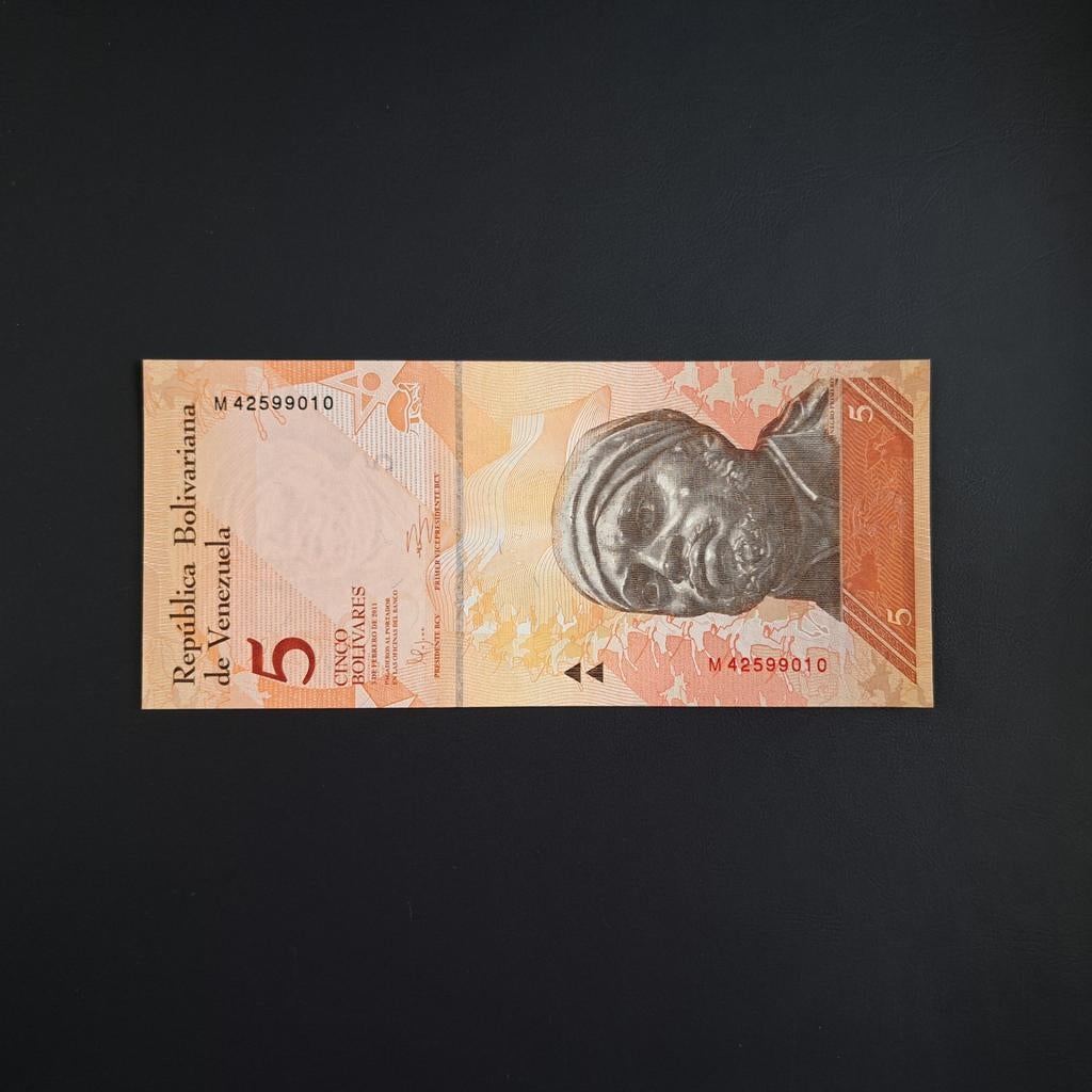 5 bolivar Venezuela #038, Postzegels en Munten, Bankbiljetten | Amerika, Verzenden, Zuid-Amerika, Los biljet