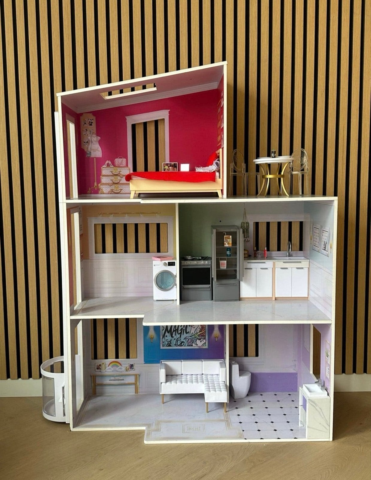 Rainbow high poppenhuis, Ophalen, Zo goed als nieuw, Poppenhuis