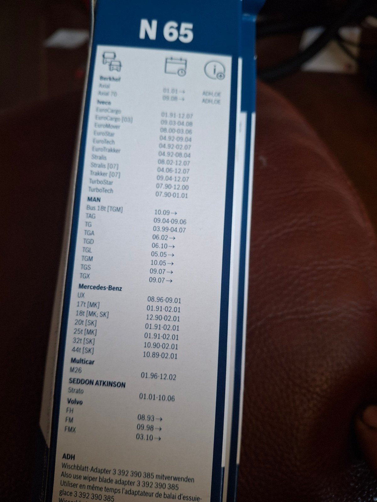 Nieuwe ruitenwissers (2 stuks) - N 65, Ophalen of Verzenden, Nieuw