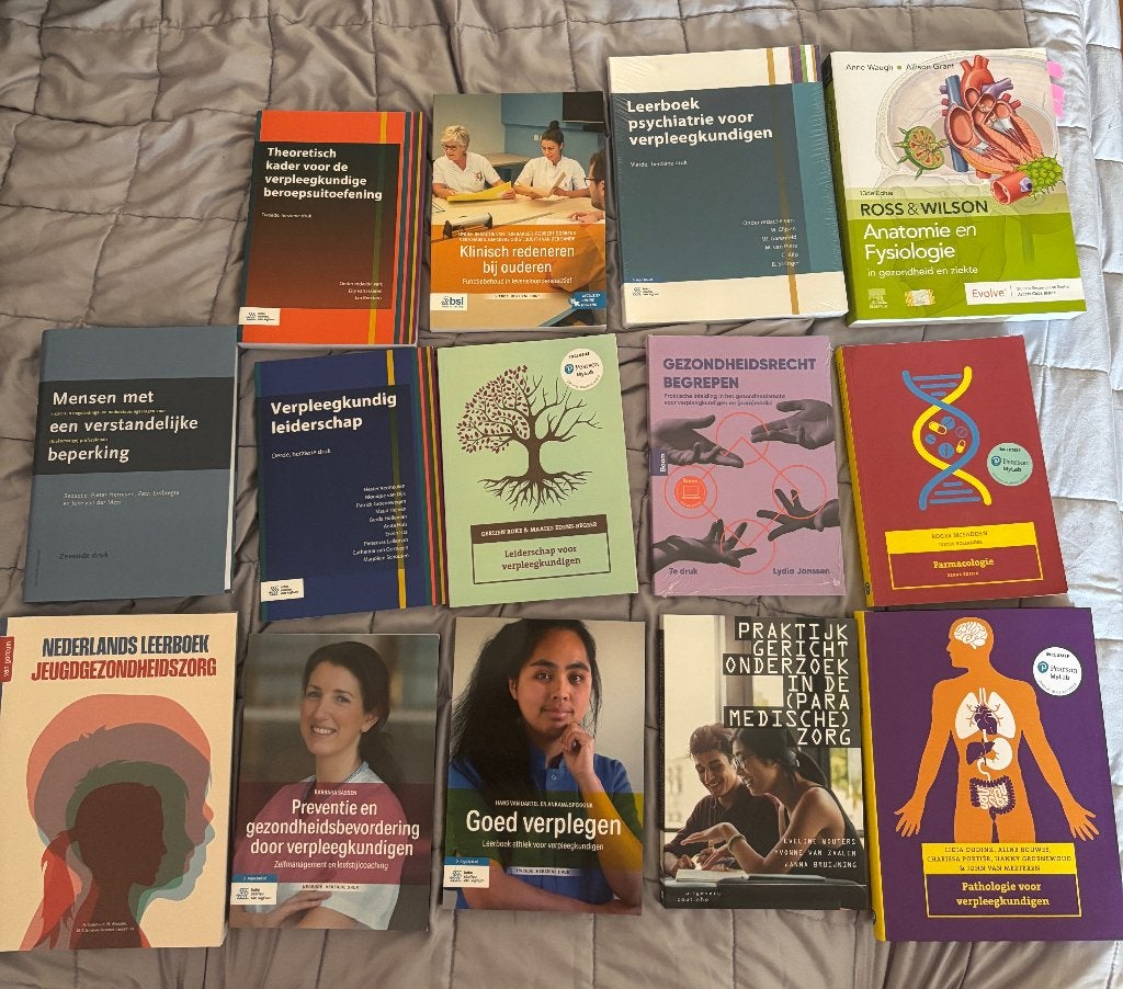 12 HBO-V studieboeken Verpleegkunde - los of als pakket, Diverse auteurs, Zo goed als nieuw, Beta, HBO