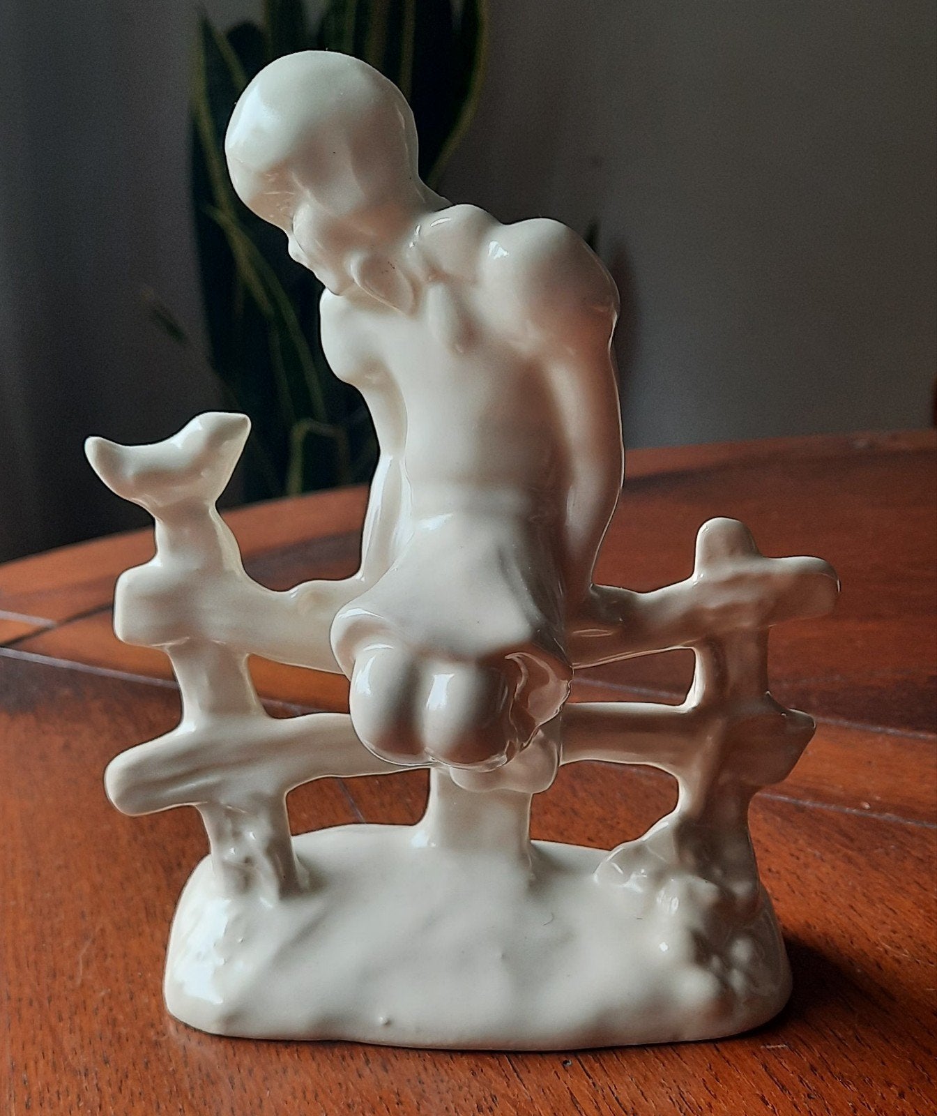 Gouda plateel beeldje, Antiek en Kunst, Ophalen of Verzenden