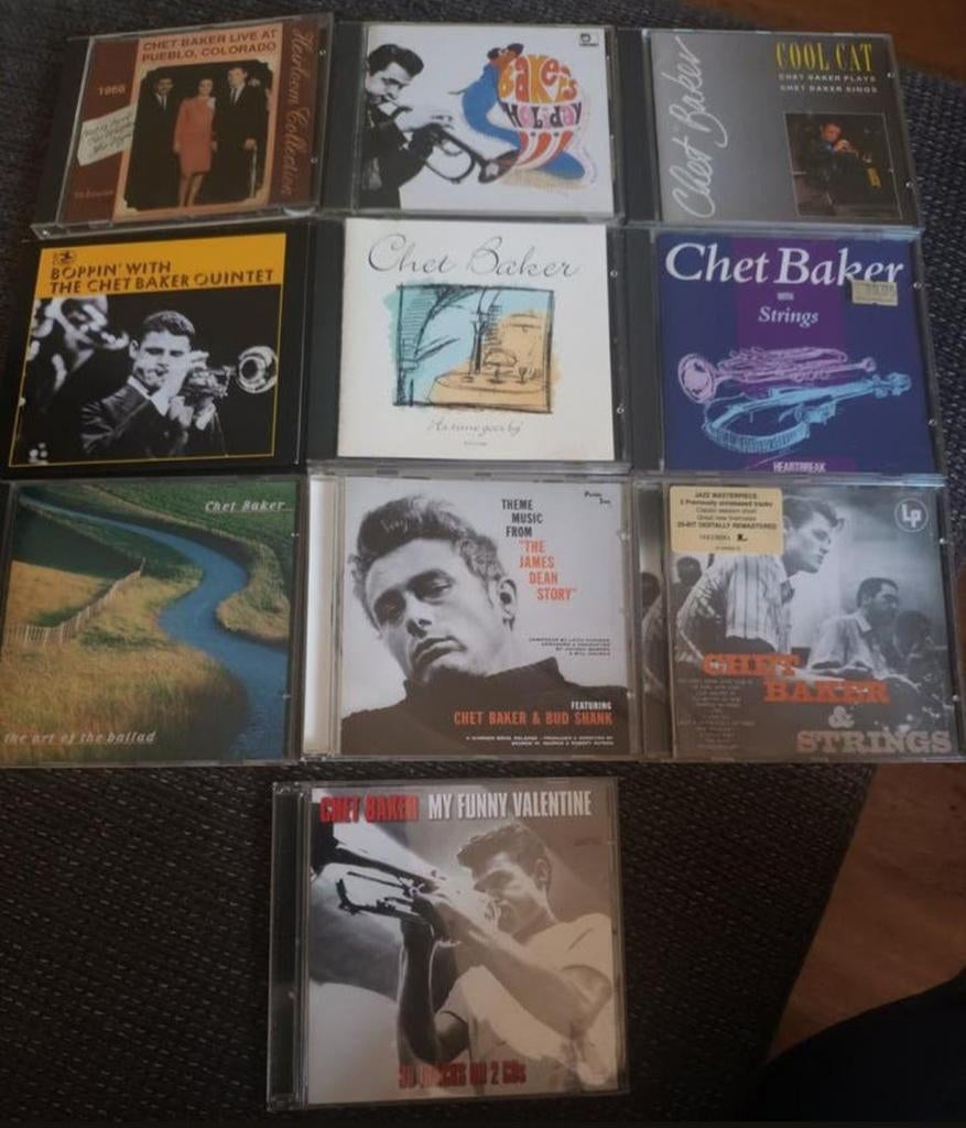 Chet Baker 9 cd's + dubbel cd VG+, Ophalen of Verzenden, 1980 tot heden, Zo goed als nieuw, Jazz