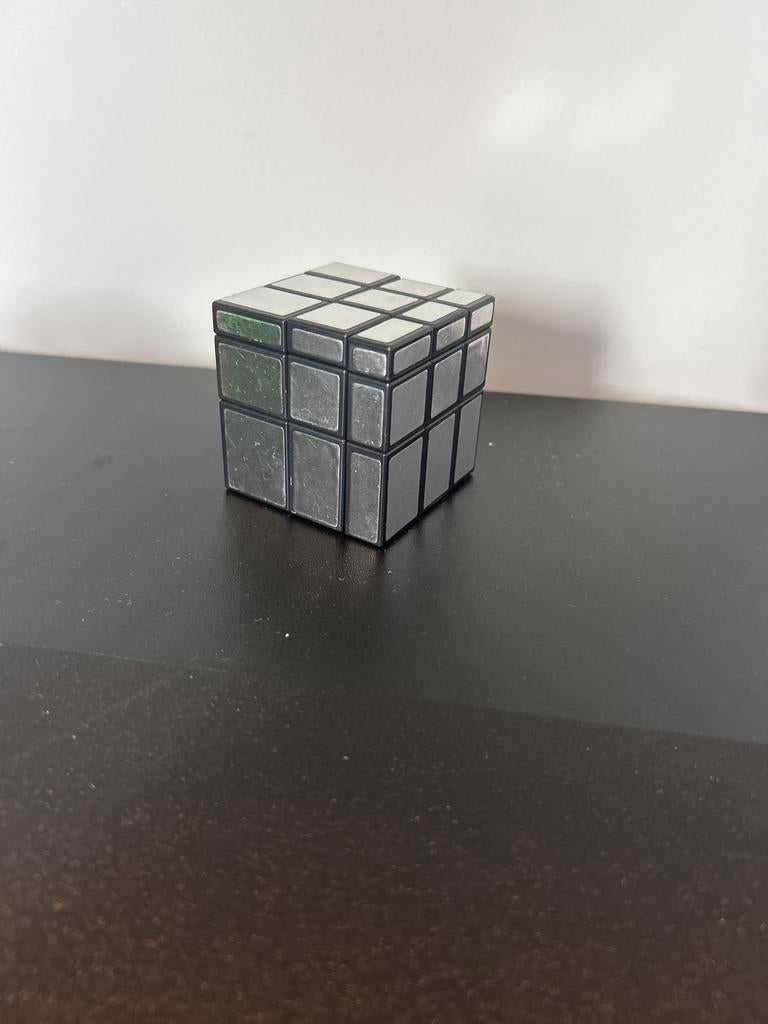 Mirror Cube Rubik's Puzzel - Zilverkleurig, Ophalen of Verzenden, Gebruikt, Rubik's of 3D-puzzel