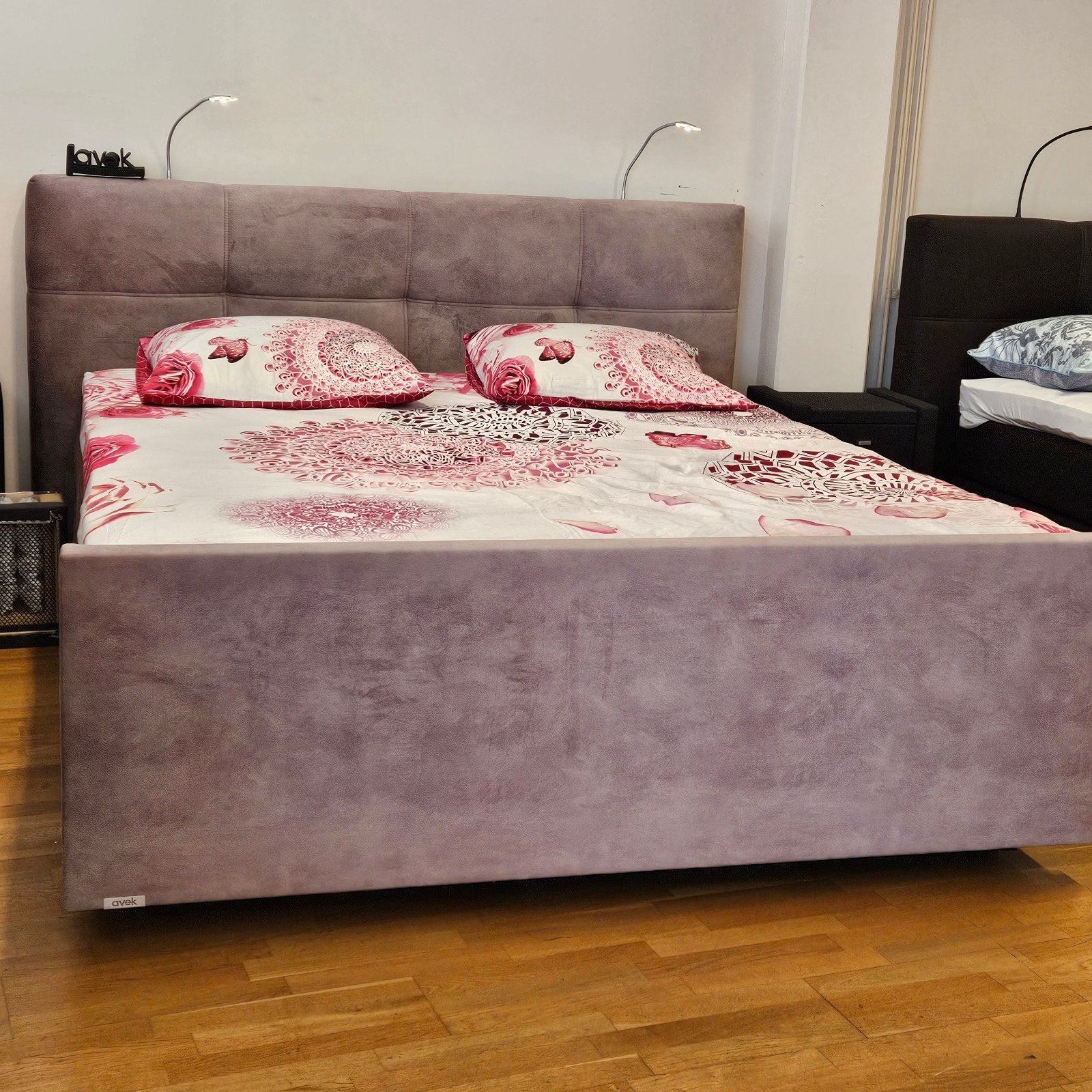 Avek Ninety Vlak Boxspringset 180x210 met Topper, Ophalen, Overige kleuren, 210 cm, 180 cm