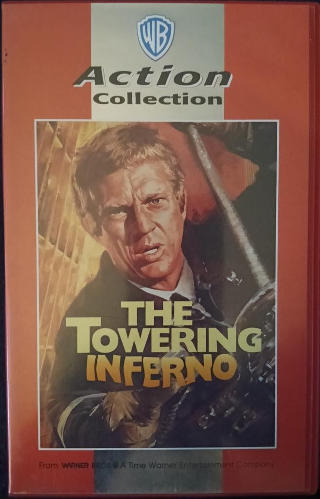 The Towering Inferno vhs, Vanaf 16 jaar, Ophalen of Verzenden, Zo goed als nieuw, Horror