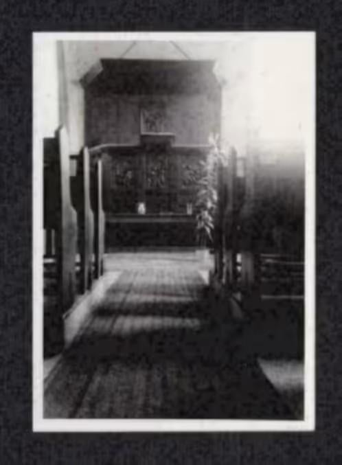 Foto Alphen aan de Maas Kerk Interieur Preekstoel., Foto, Ophalen of Verzenden, Zo goed als nieuw, 1940 tot 1960