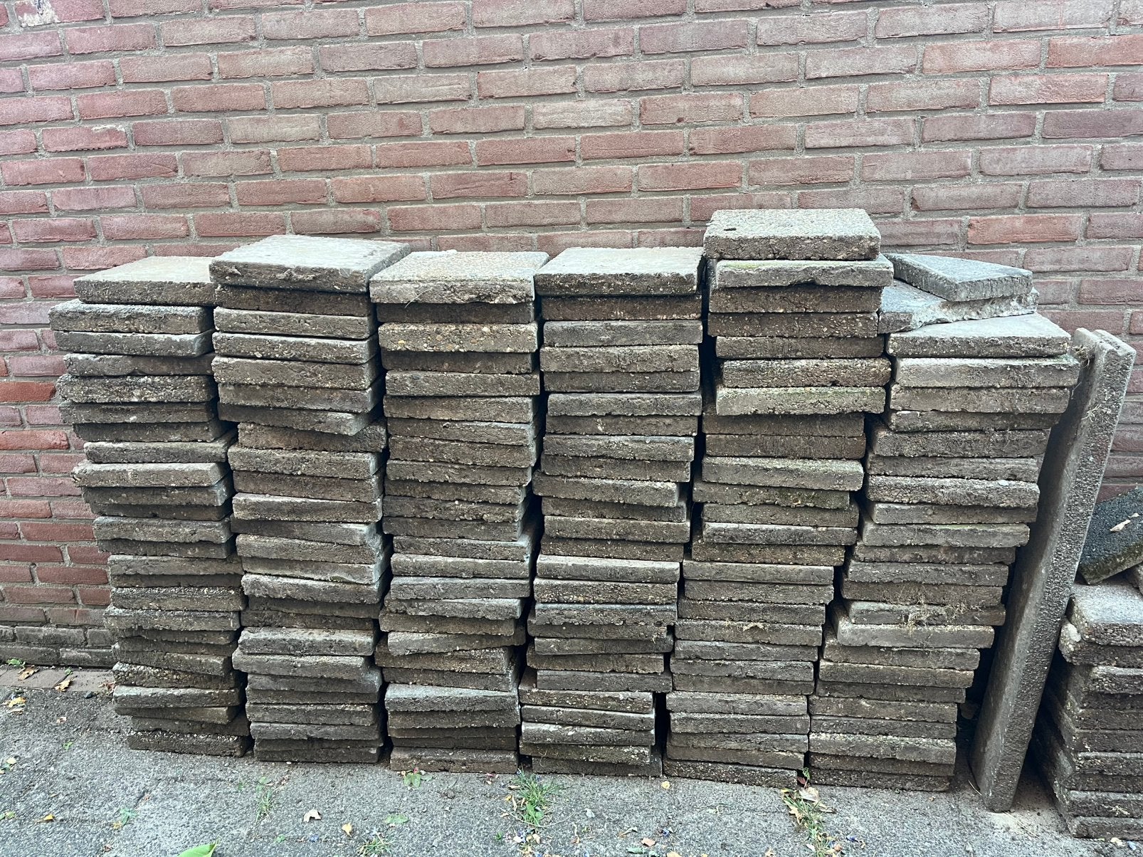 Grind/betontegels 30x30, Ophalen, Gebruikt, 10 m² of meer, Beton