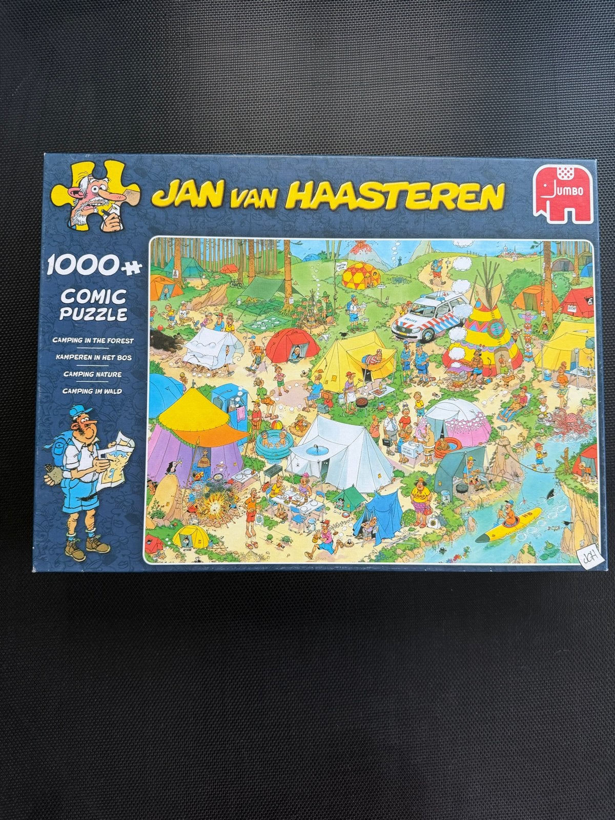 Jan van Haasteren Comic Puzzel - Kamperen in het Bos 1000+, Ophalen, 500 t/m 1500 stukjes, Zo goed als nieuw, Legpuzzel